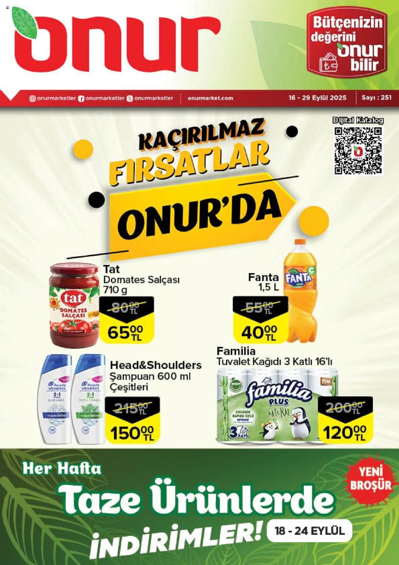 Onur Market tarihli katalog 16 0909 2025 Katalog - Trakya