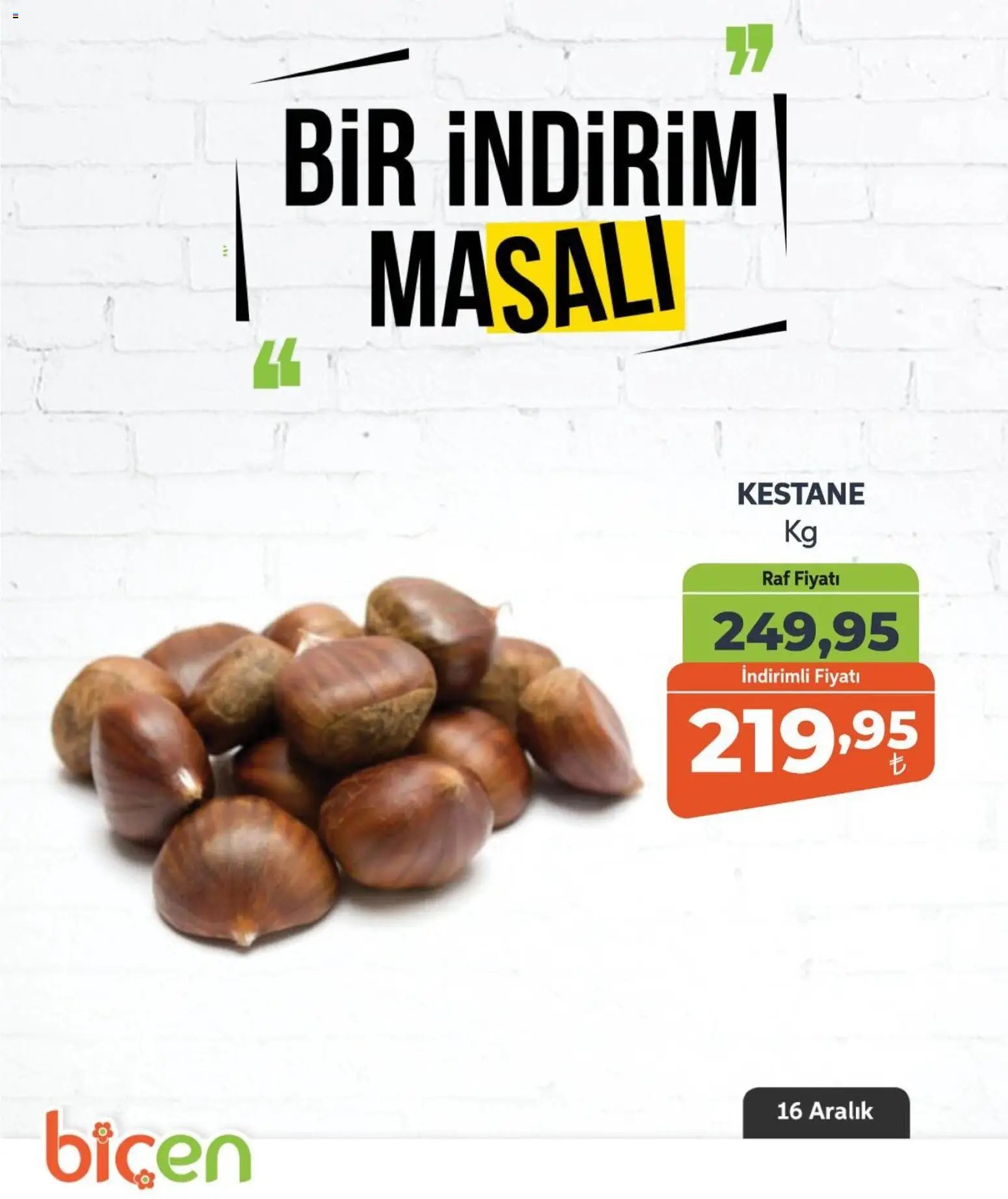Biçen Market tarihli katalog 16 1212 2025 Bir İndirim MaSalı - meyve