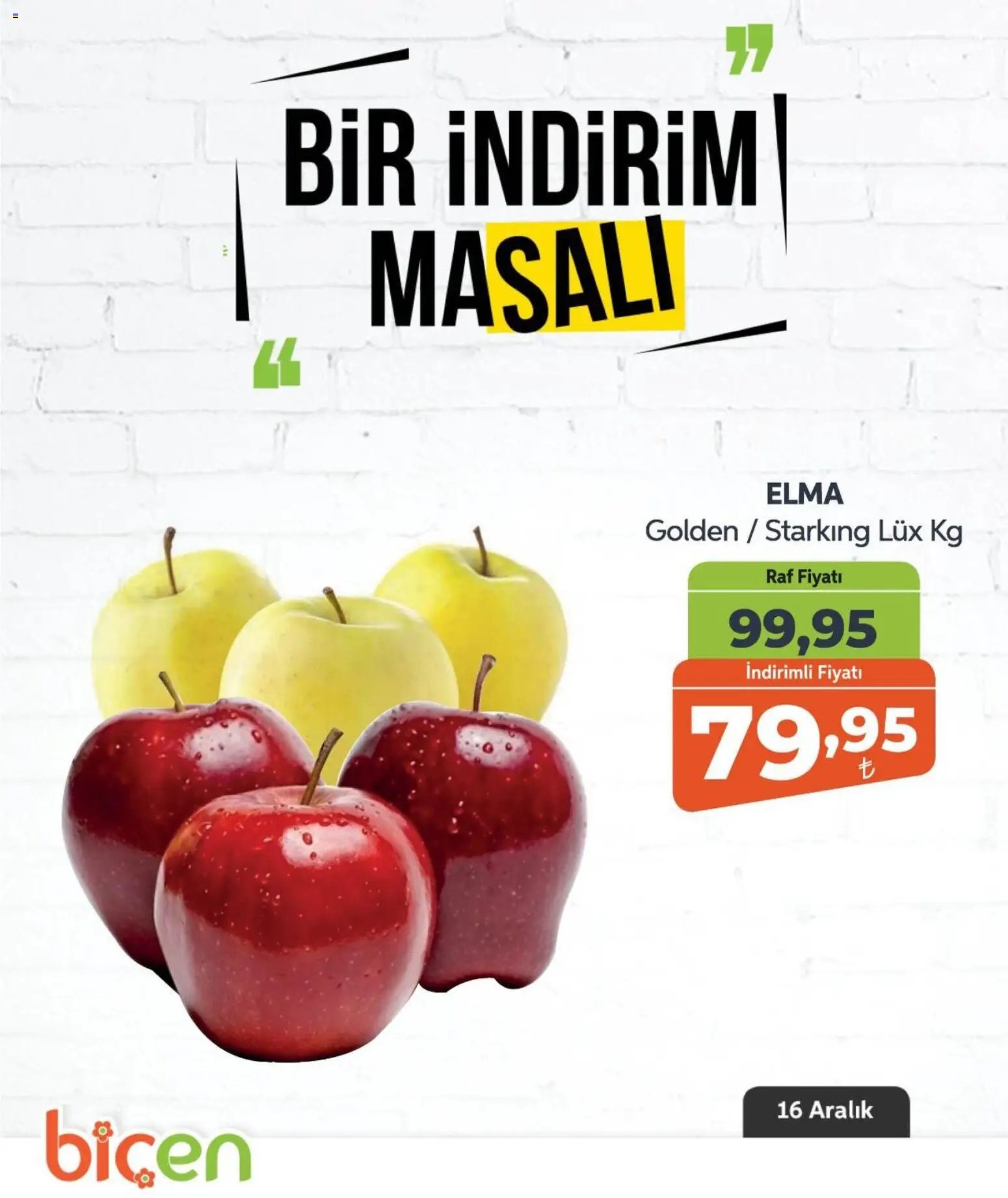 Biçen Market tarihli katalog 16 1212 2025 Bir İndirim MaSalı - meyve