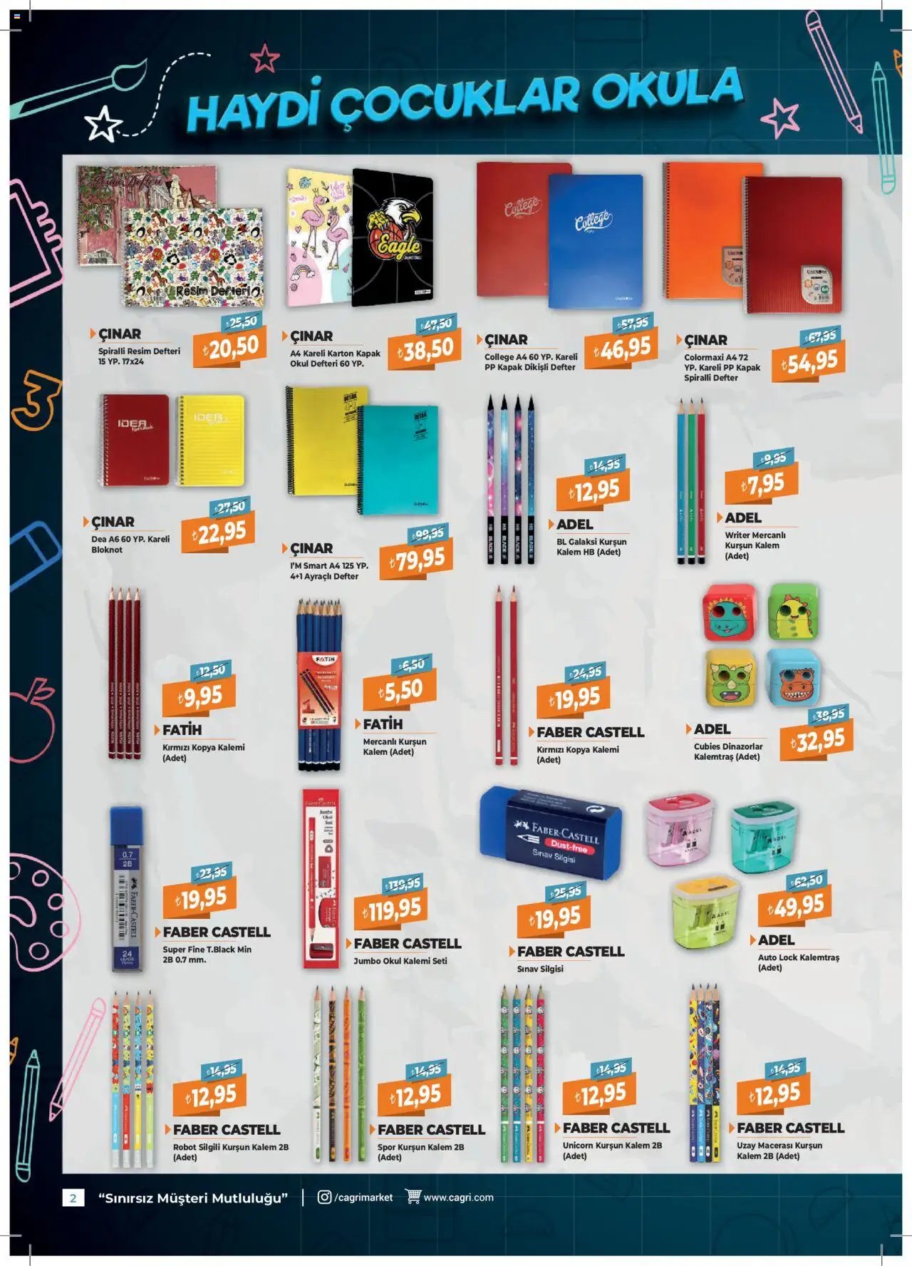 Çağrı Market tarihli katalog 27 0808 2025 Kırtasiye Katalog