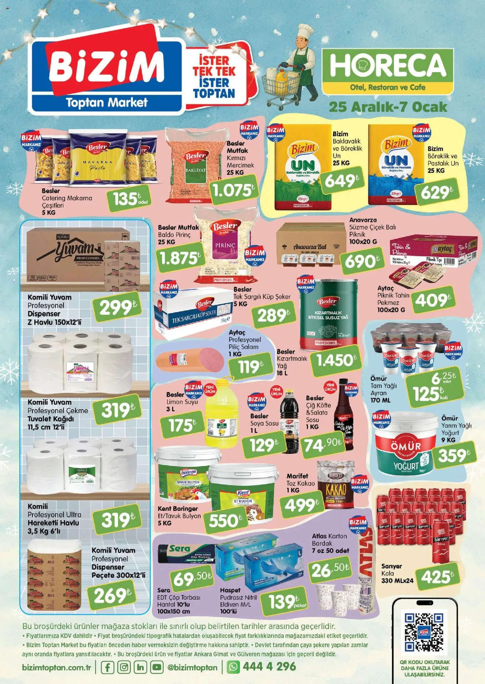 Bizim Toptan tarihli katalog 25 1212 2025 Horeca kataloğu