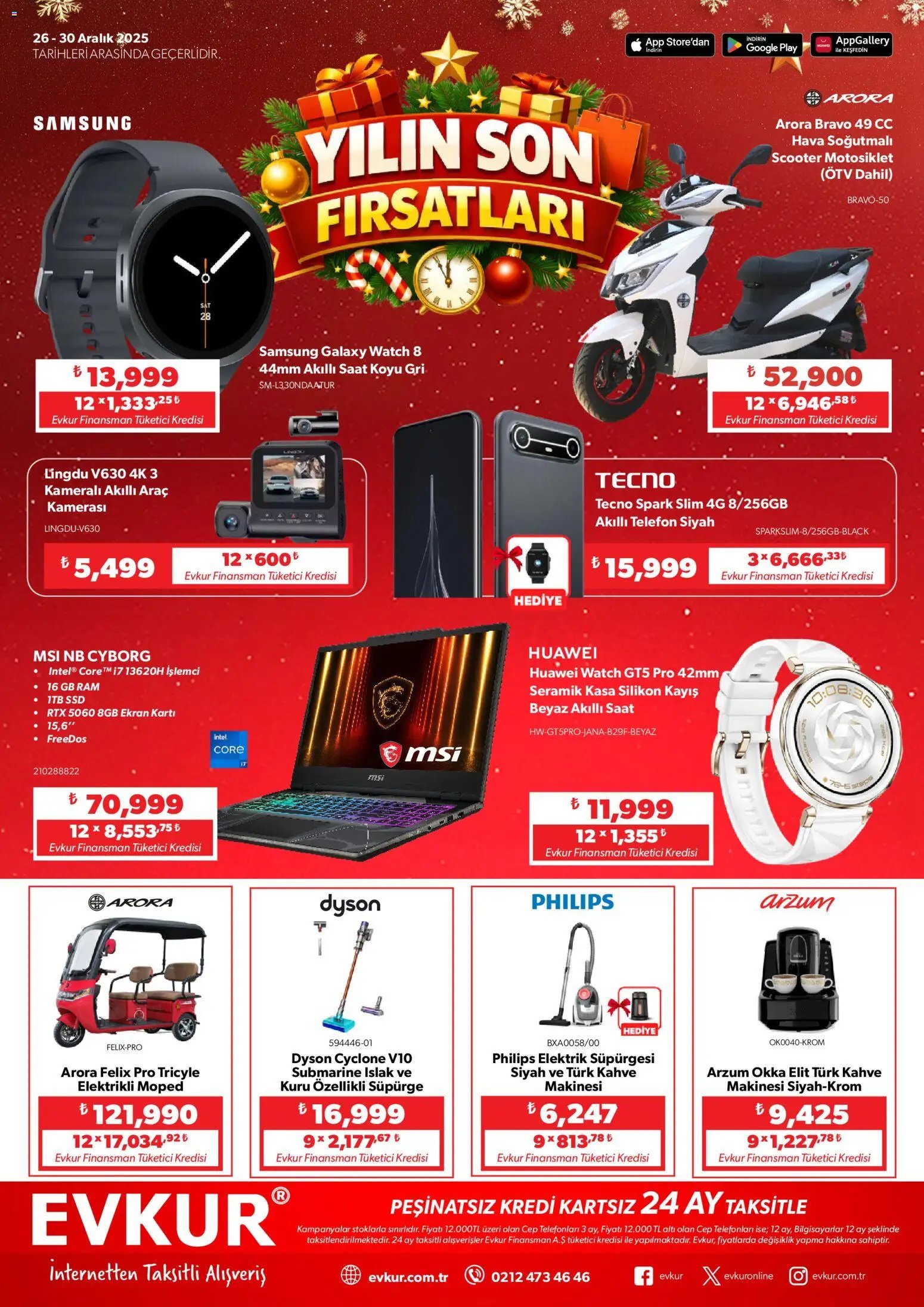 Evkur tarihli katalog 26 1212 2025 Muhteşem Fırsatlar