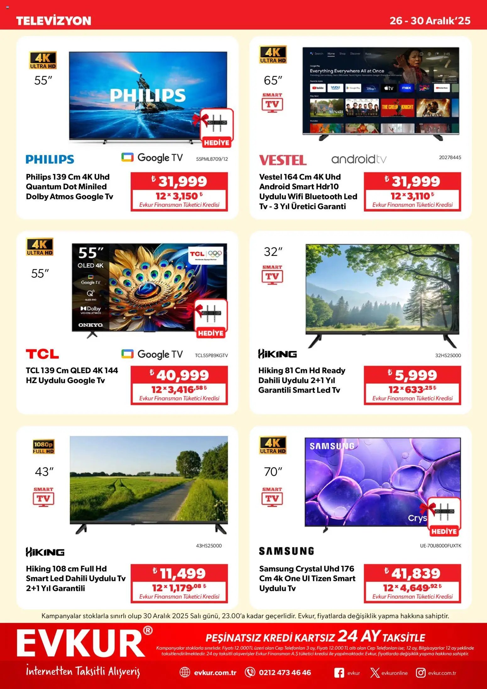 Evkur tarihli katalog 26 1212 2025 Muhteşem Fırsatlar