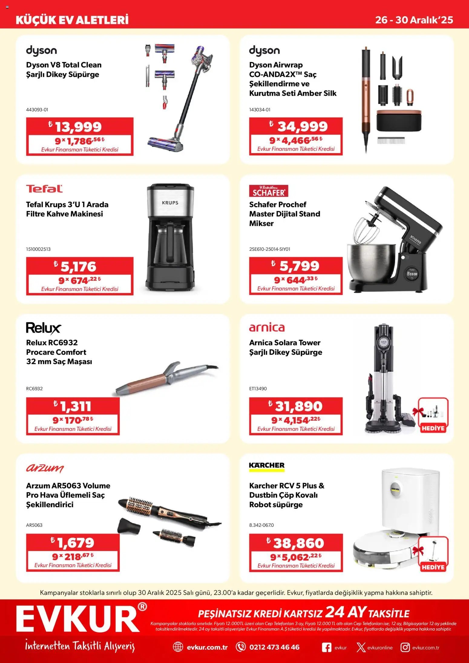 Evkur tarihli katalog 26 1212 2025 Muhteşem Fırsatlar