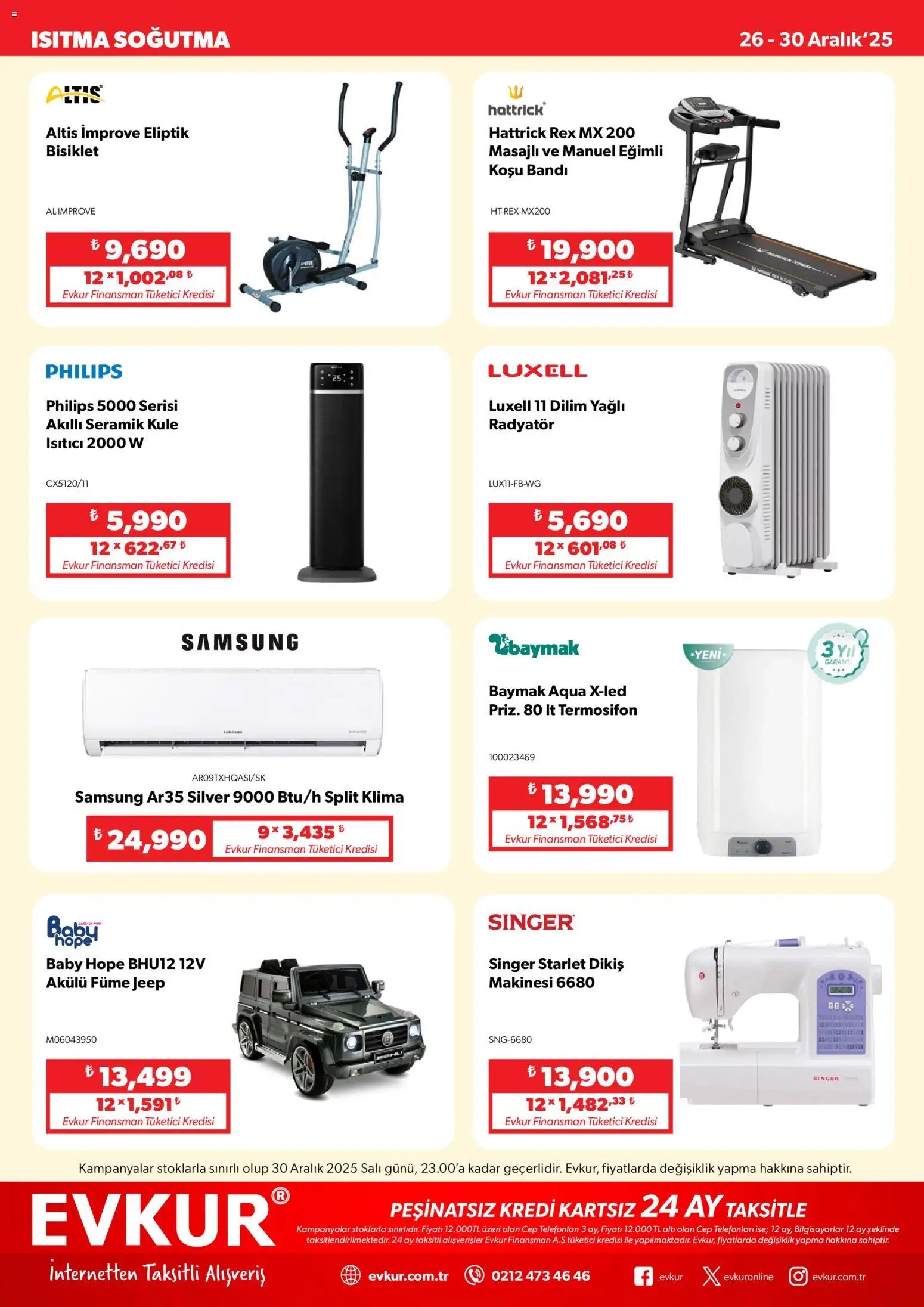 Evkur tarihli katalog 26 1212 2025 Muhteşem Fırsatlar