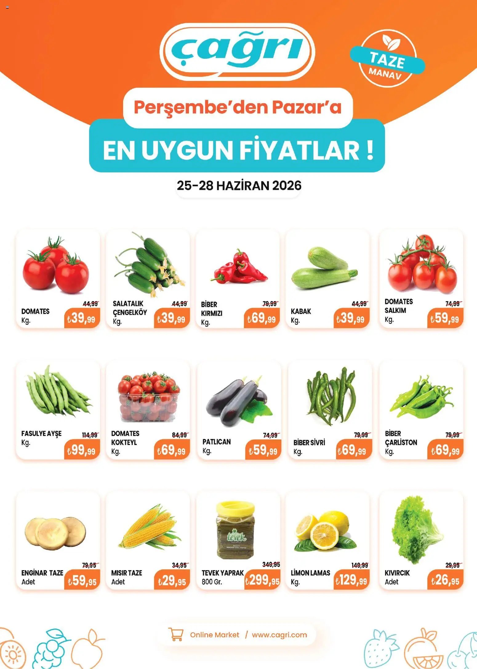 Çağrı Market tarihli katalog 25 0606 2026 Çağrı Market - Manav Katalog