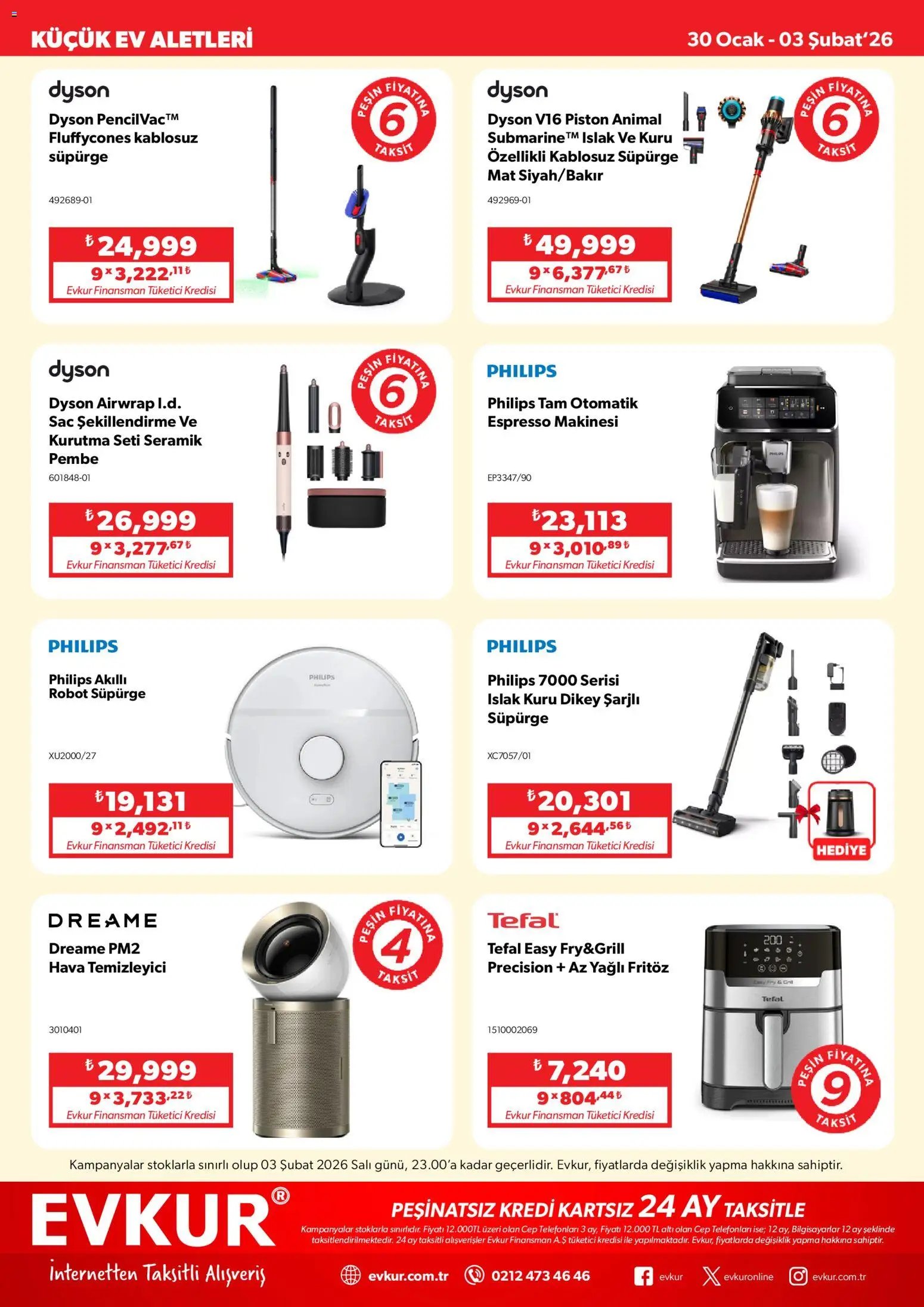 Evkur tarihli katalog 30 0101 2026 Muhteşem Fırsatlar