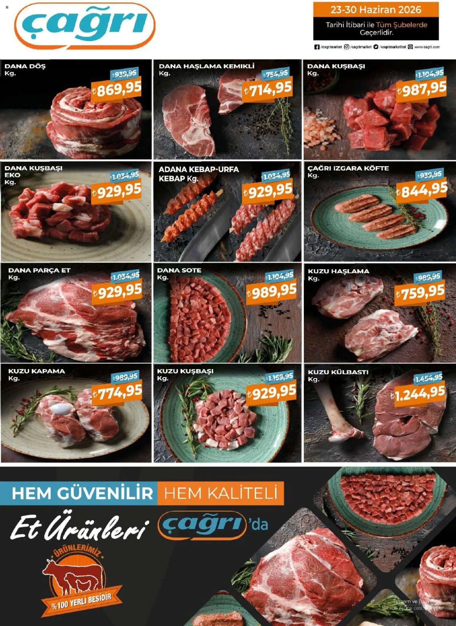 Çağrı Market tarihli katalog 23 0606 2026 Çağrı Market - Kasap Katalog