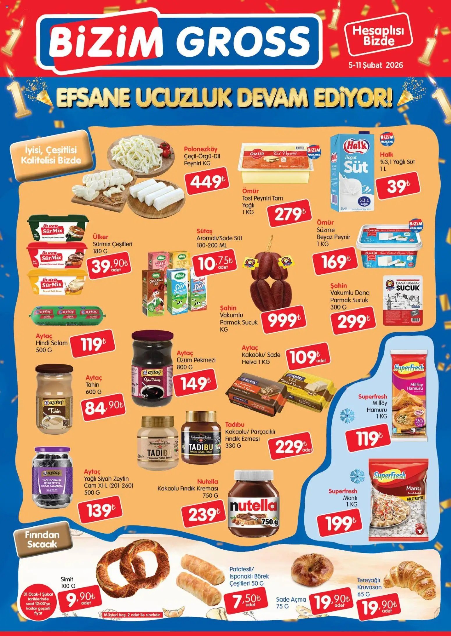 Bizim Toptan tarihli katalog 05 0202 2026 Bizim Gross Fırsat Bülteni