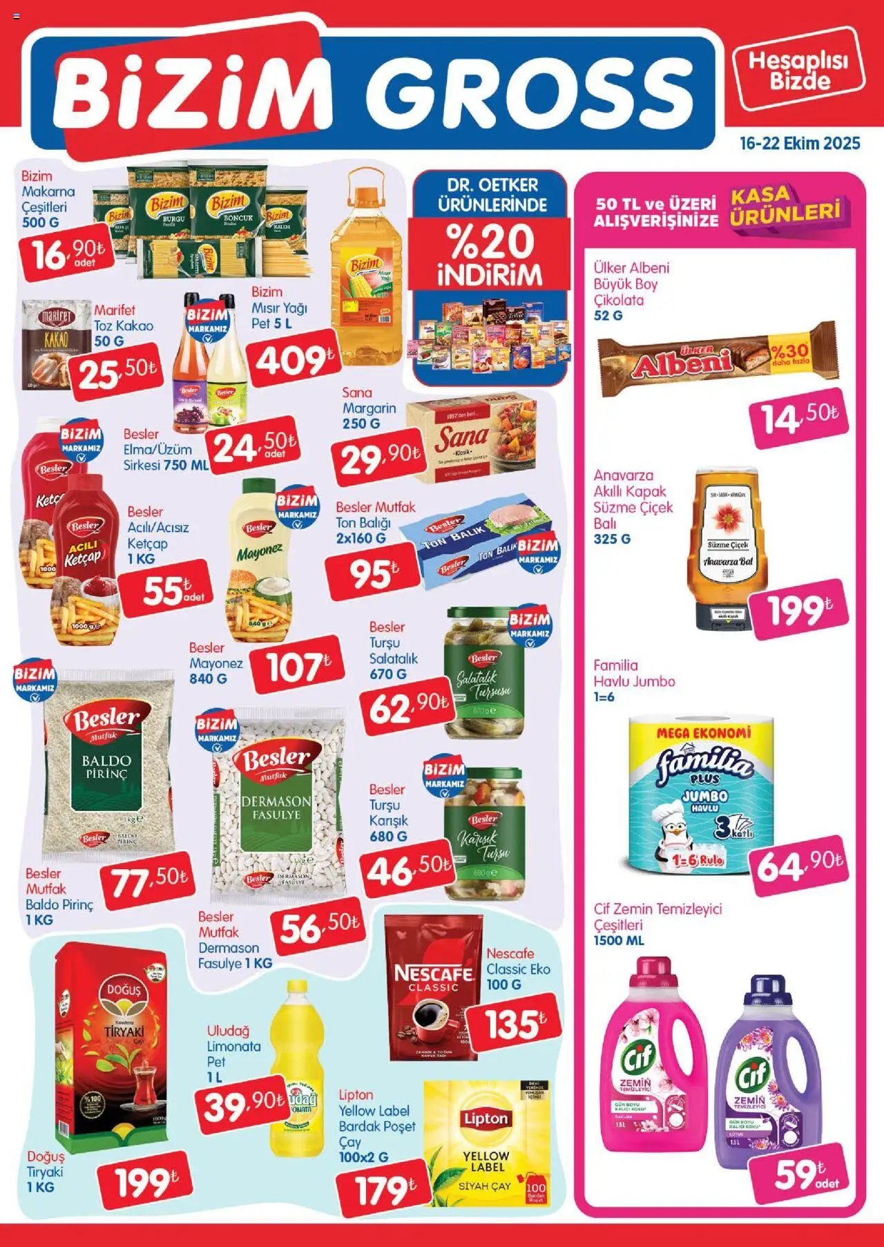 Bizim Toptan tarihli katalog 16 1010 2025 Bizim Gross Fırsat Bülteni