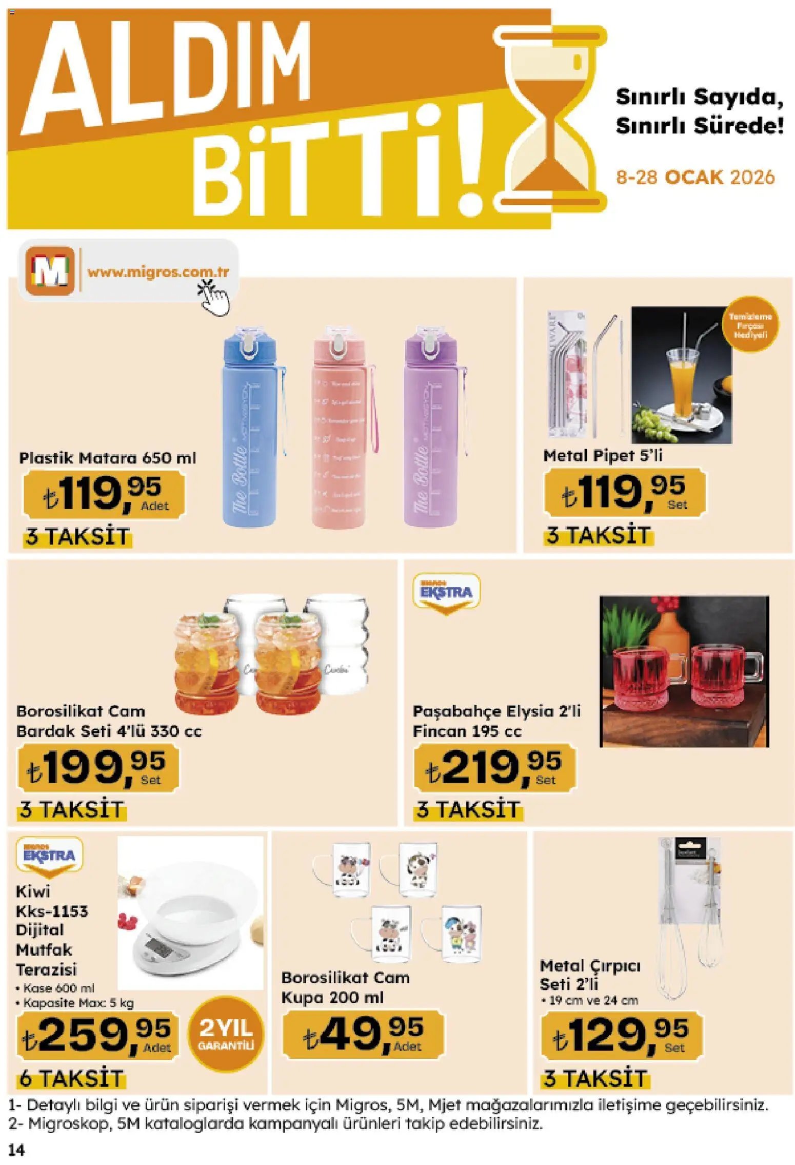 Migros tarihli katalog 08 0101 2026 Migroskop