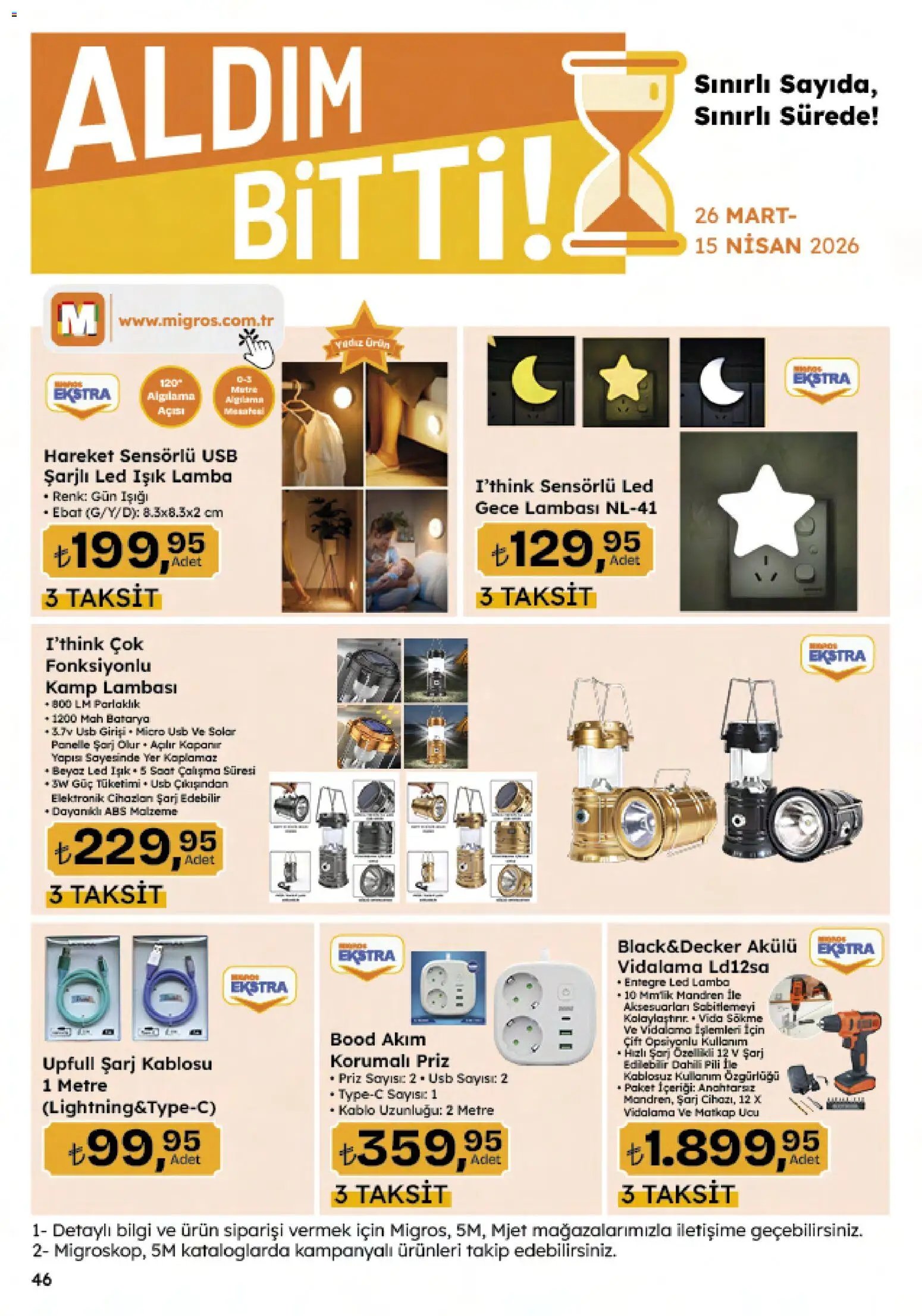 Migros tarihli katalog 26 0303 2026 Migros Katalog - 5M Migroskop Dijital