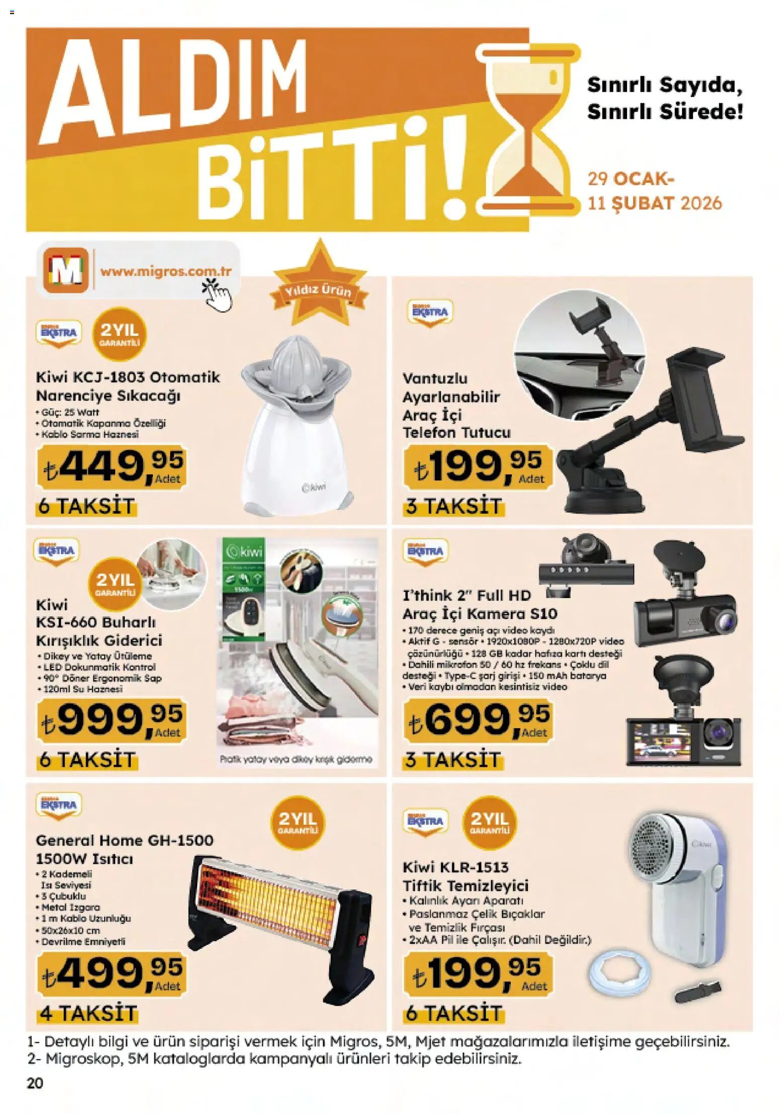 Migros tarihli katalog 29 0101 2026 Migroskop