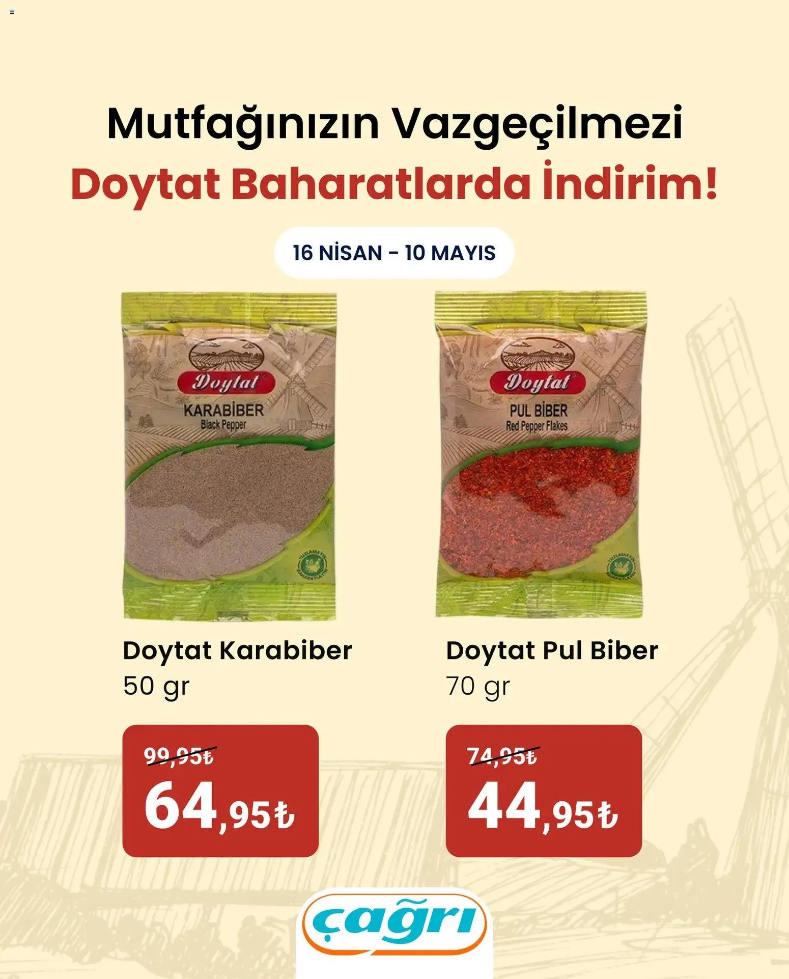 Çağrı Market tarihli katalog 16 0404 2026 Çağrı Market - Doytat Baharatlarda İndirim