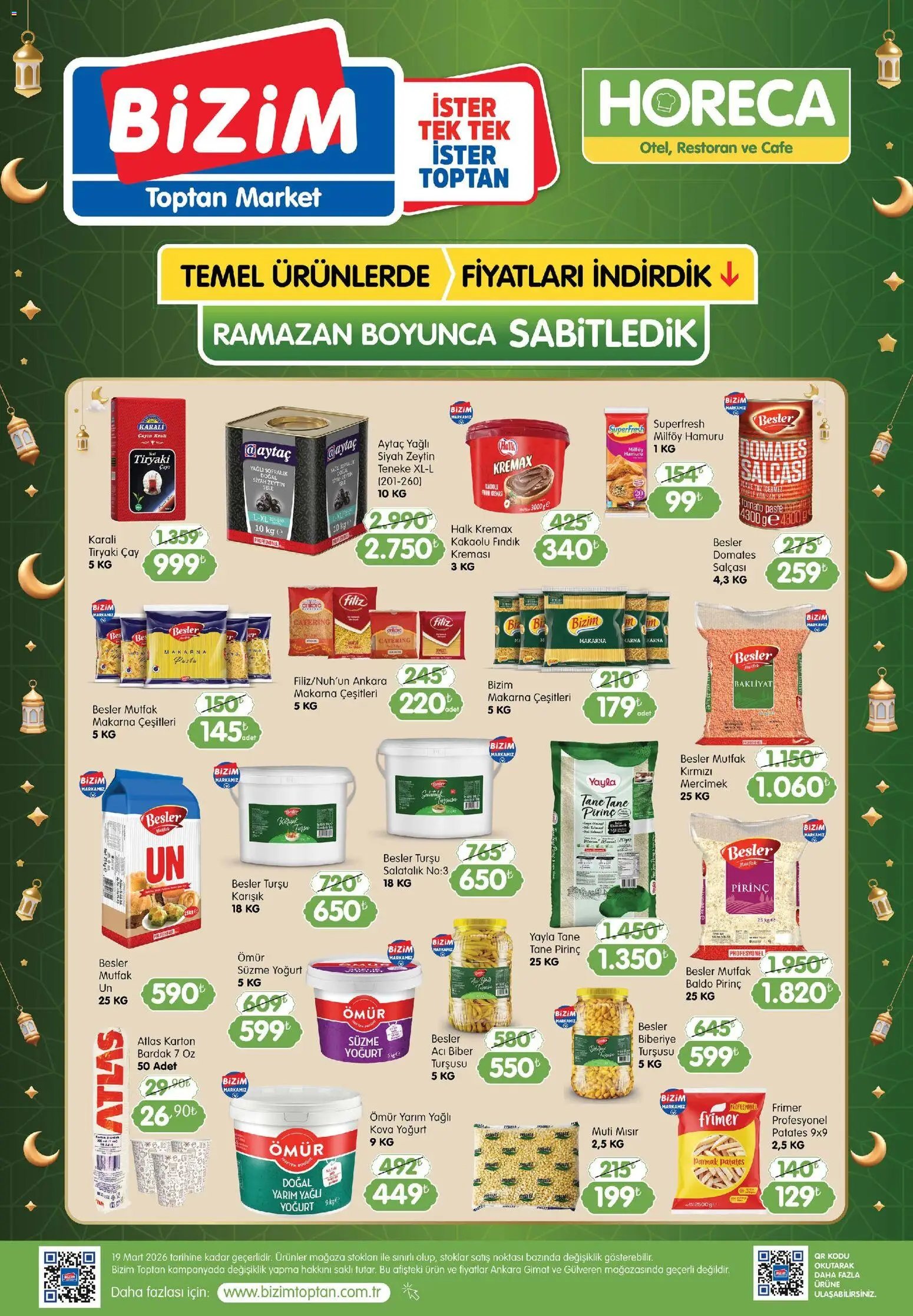 Bizim Toptan tarihli katalog 19 0202 2026 Horeca kataloğu