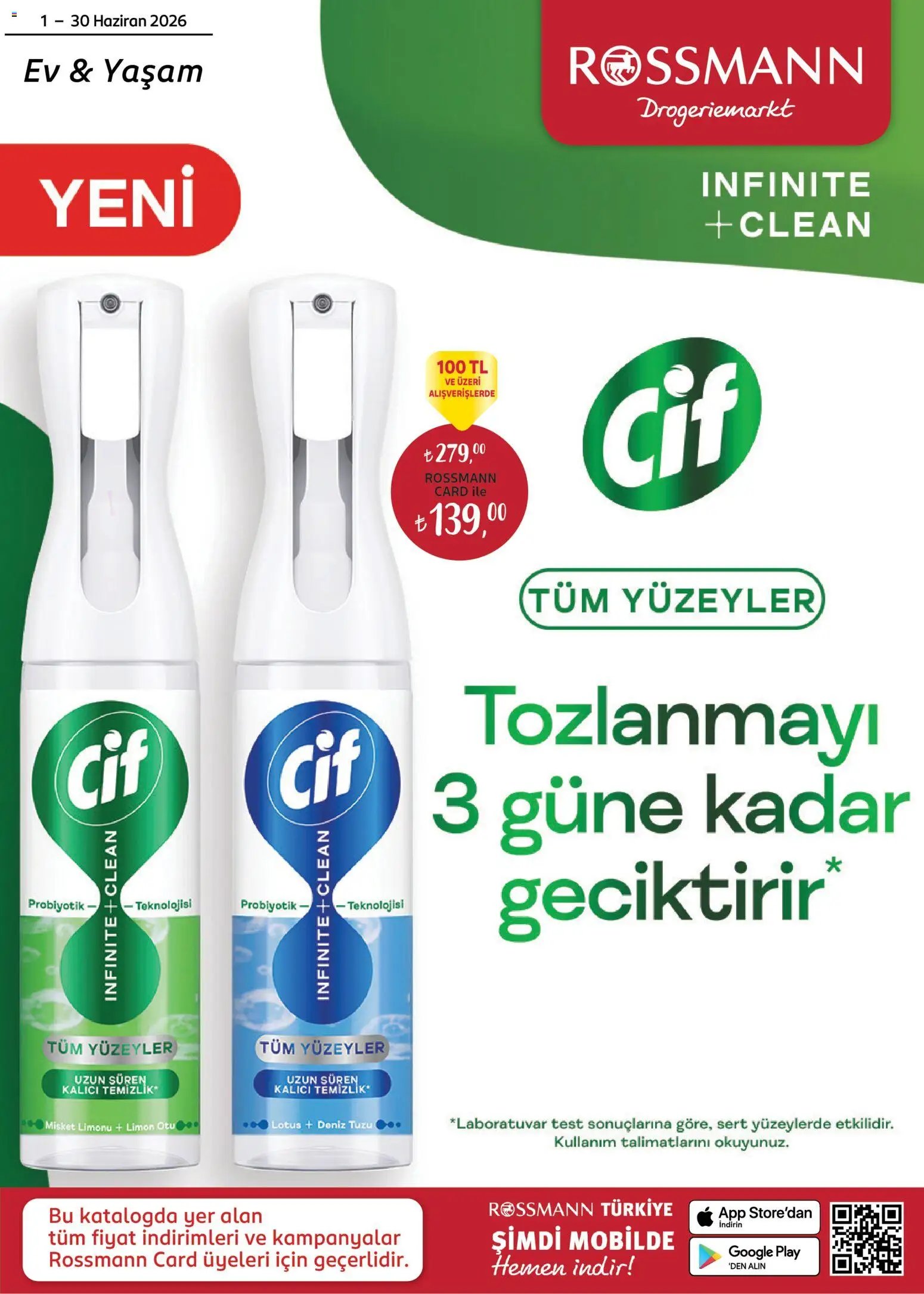 Rossmann tarihli katalog 01 0606 2026 Rossmann Haziran Ev & Yaşam Kataloğu