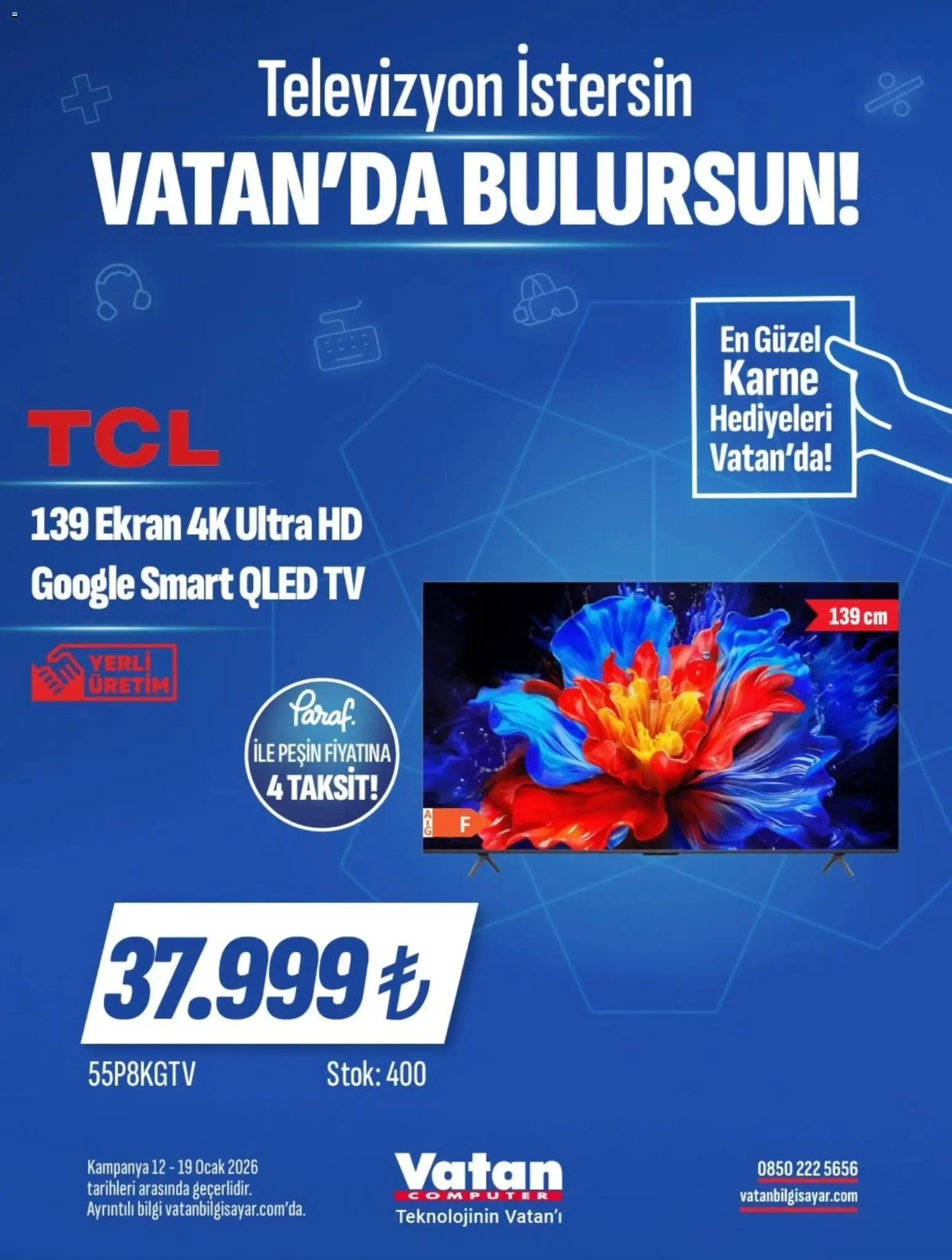 Vatan Bilgisayar tarihli katalog 12 0101 2026 İndirim