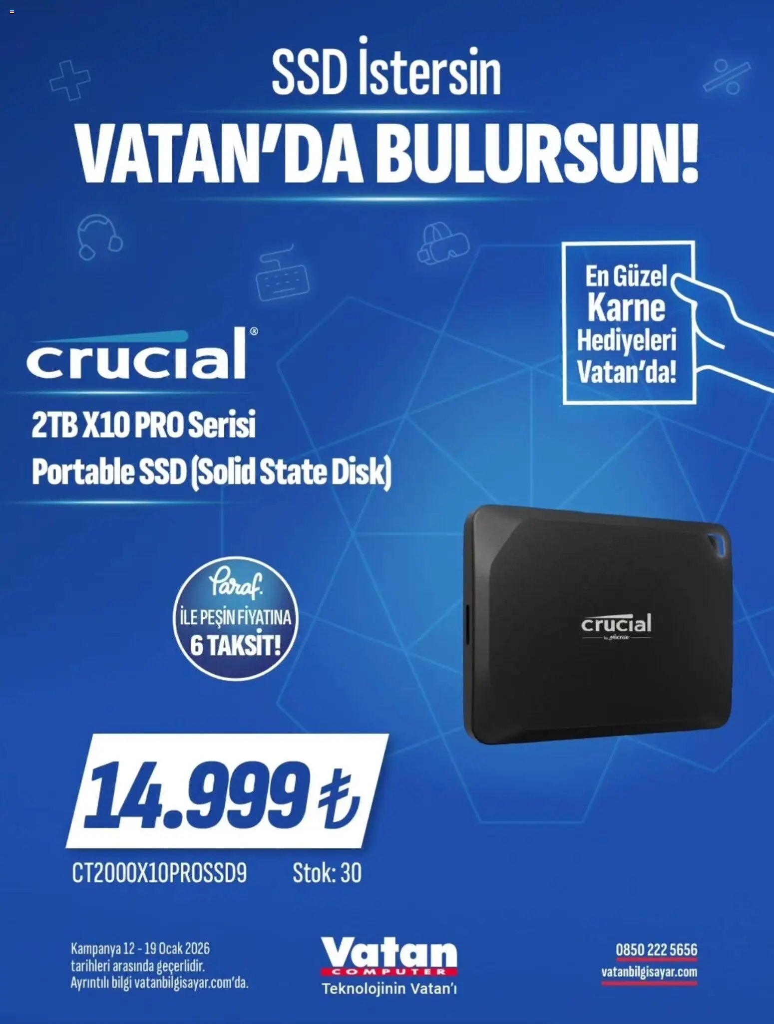 Vatan Bilgisayar tarihli katalog 12 0101 2026 İndirim