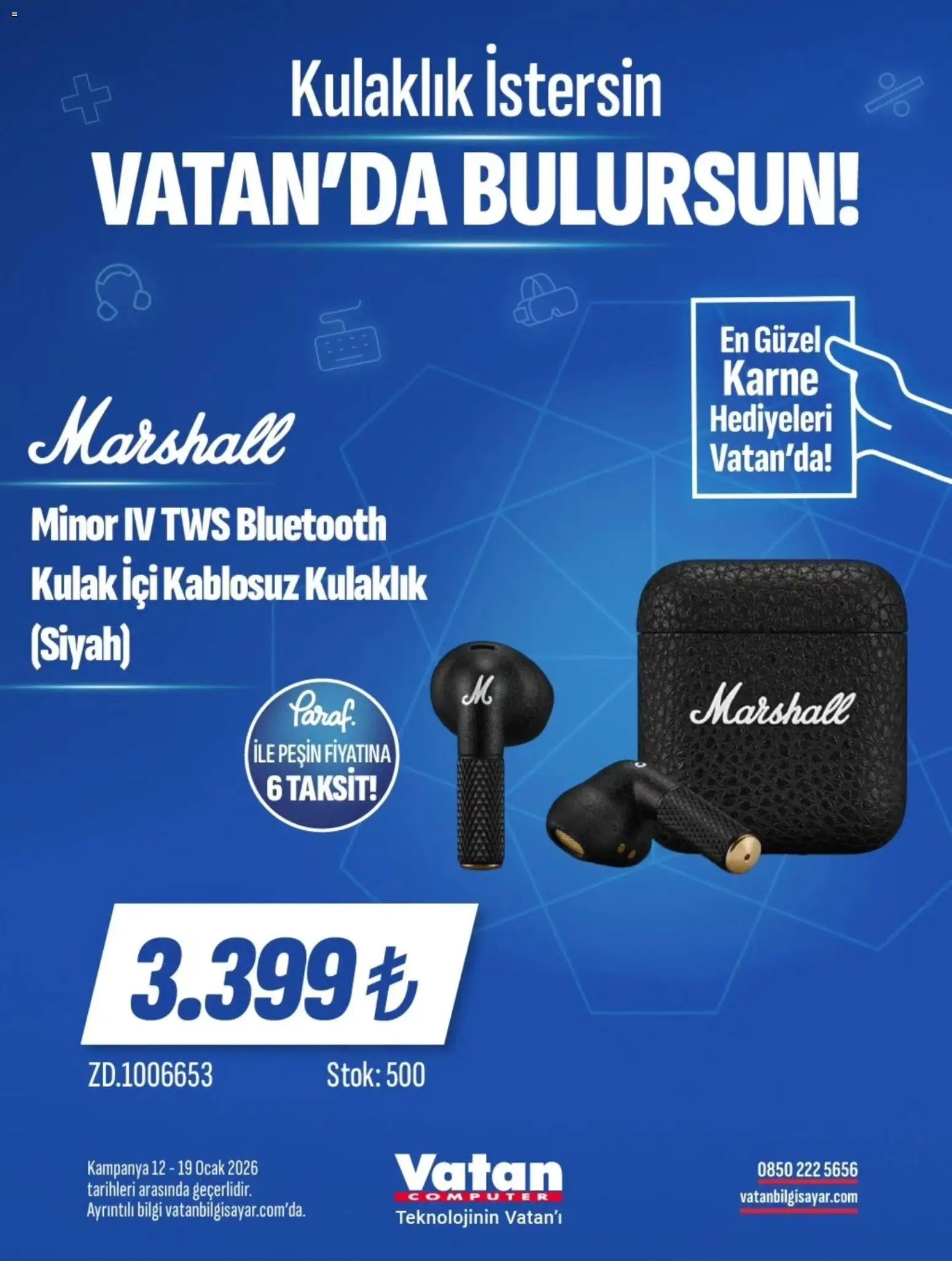 Vatan Bilgisayar tarihli katalog 12 0101 2026 İndirim