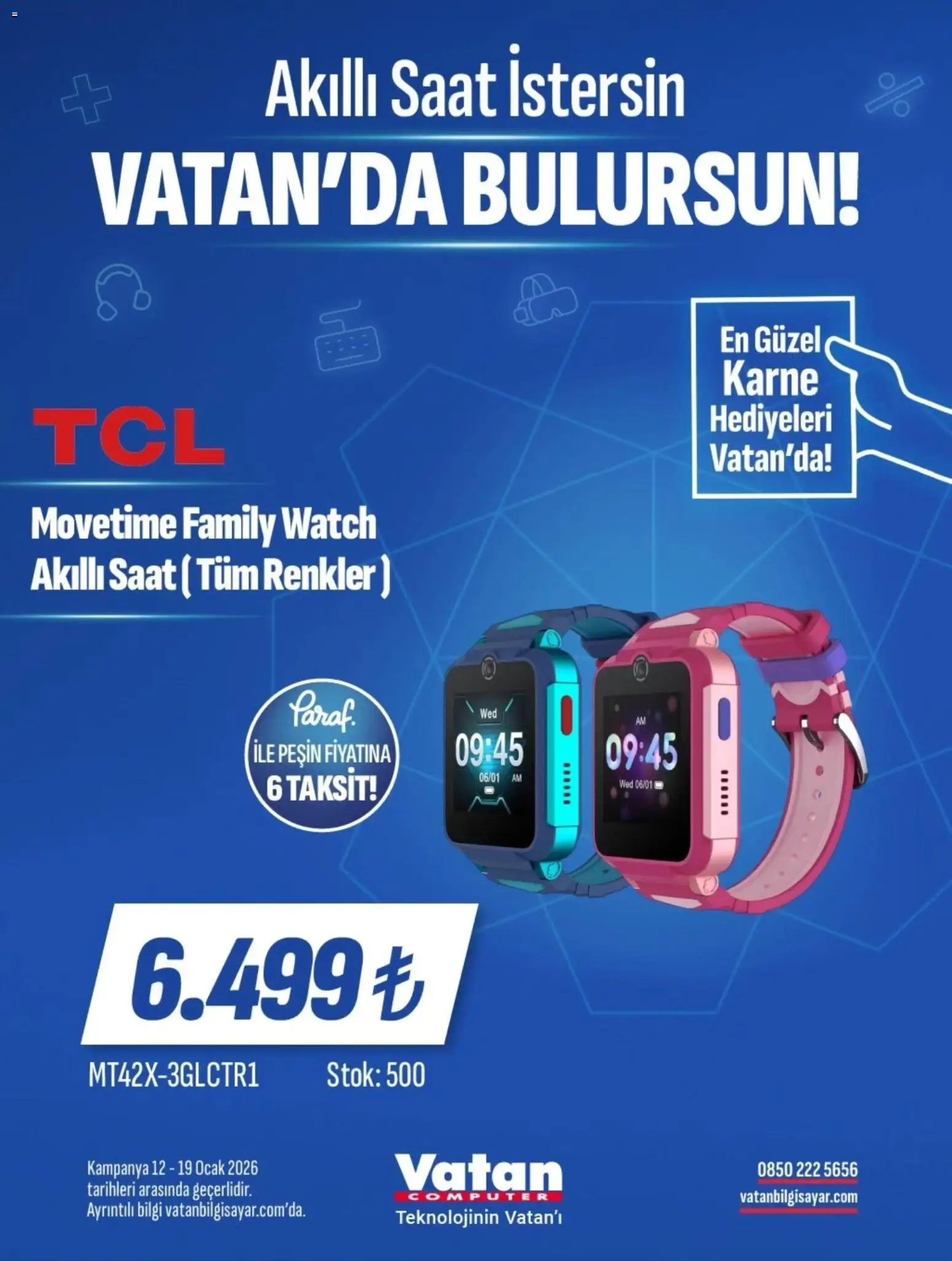 Vatan Bilgisayar tarihli katalog 12 0101 2026 İndirim