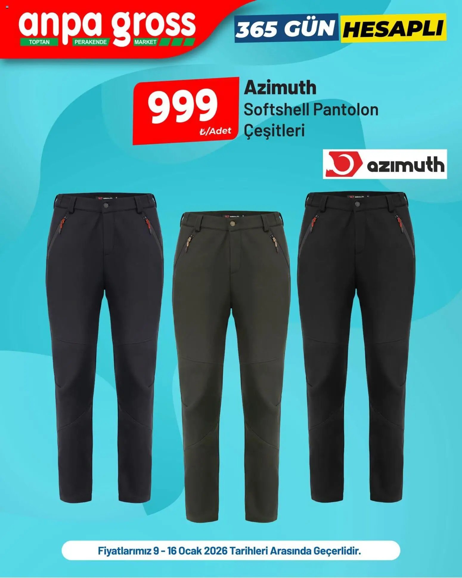 Anpa Gross tarihli katalog 09 0101 2026 İndirim Azimuth, Salomon, Lee Cooper
