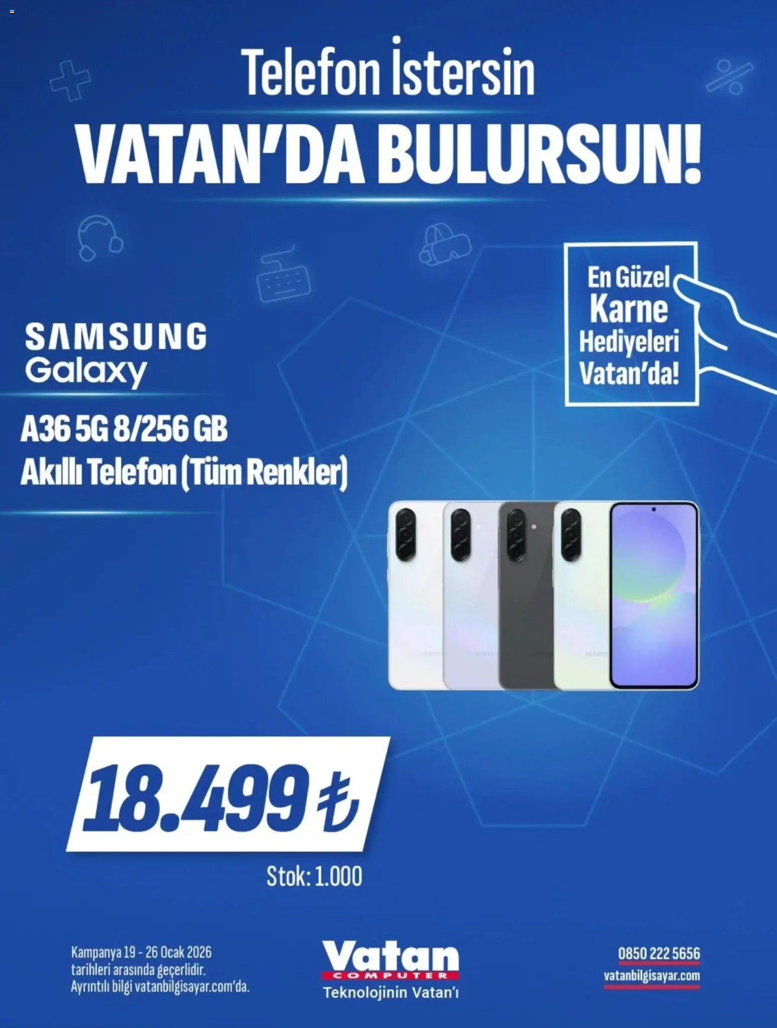 Vatan Bilgisayar tarihli katalog 19 0101 2026 İndirim