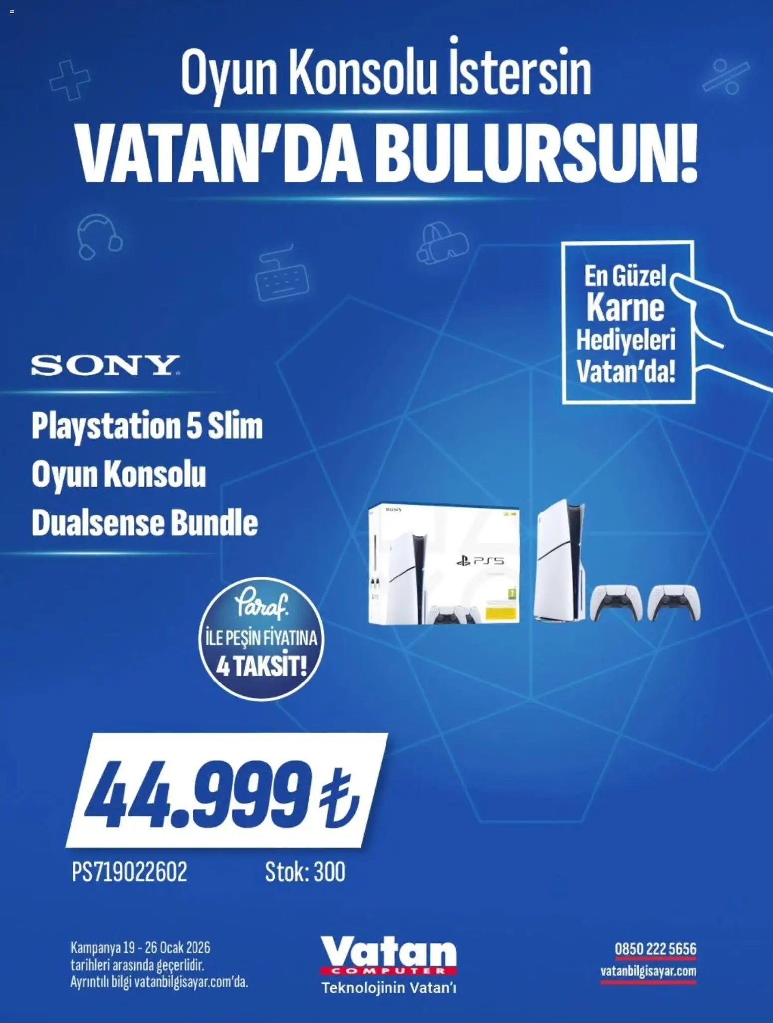 Vatan Bilgisayar tarihli katalog 19 0101 2026 İndirim