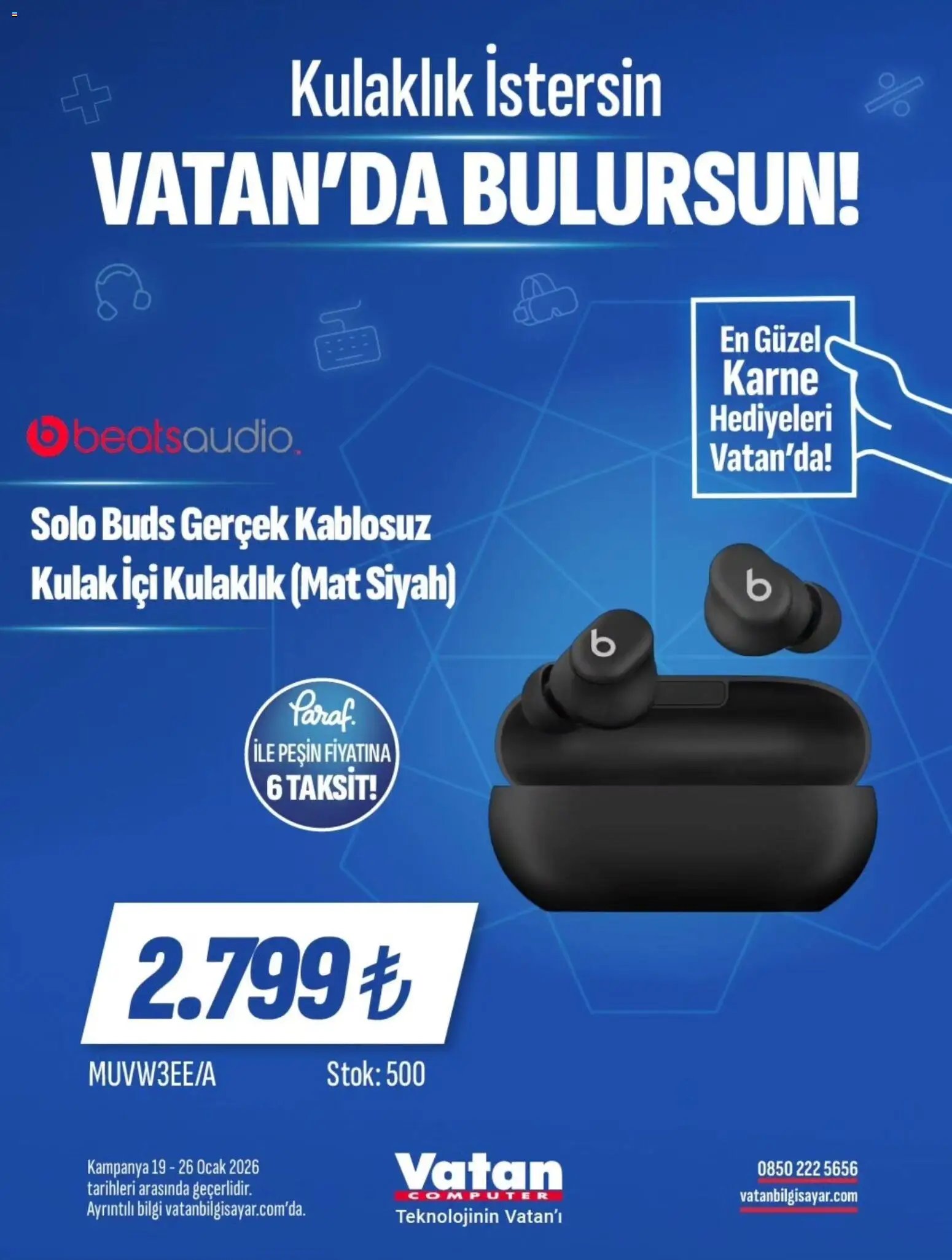 Vatan Bilgisayar tarihli katalog 19 0101 2026 İndirim