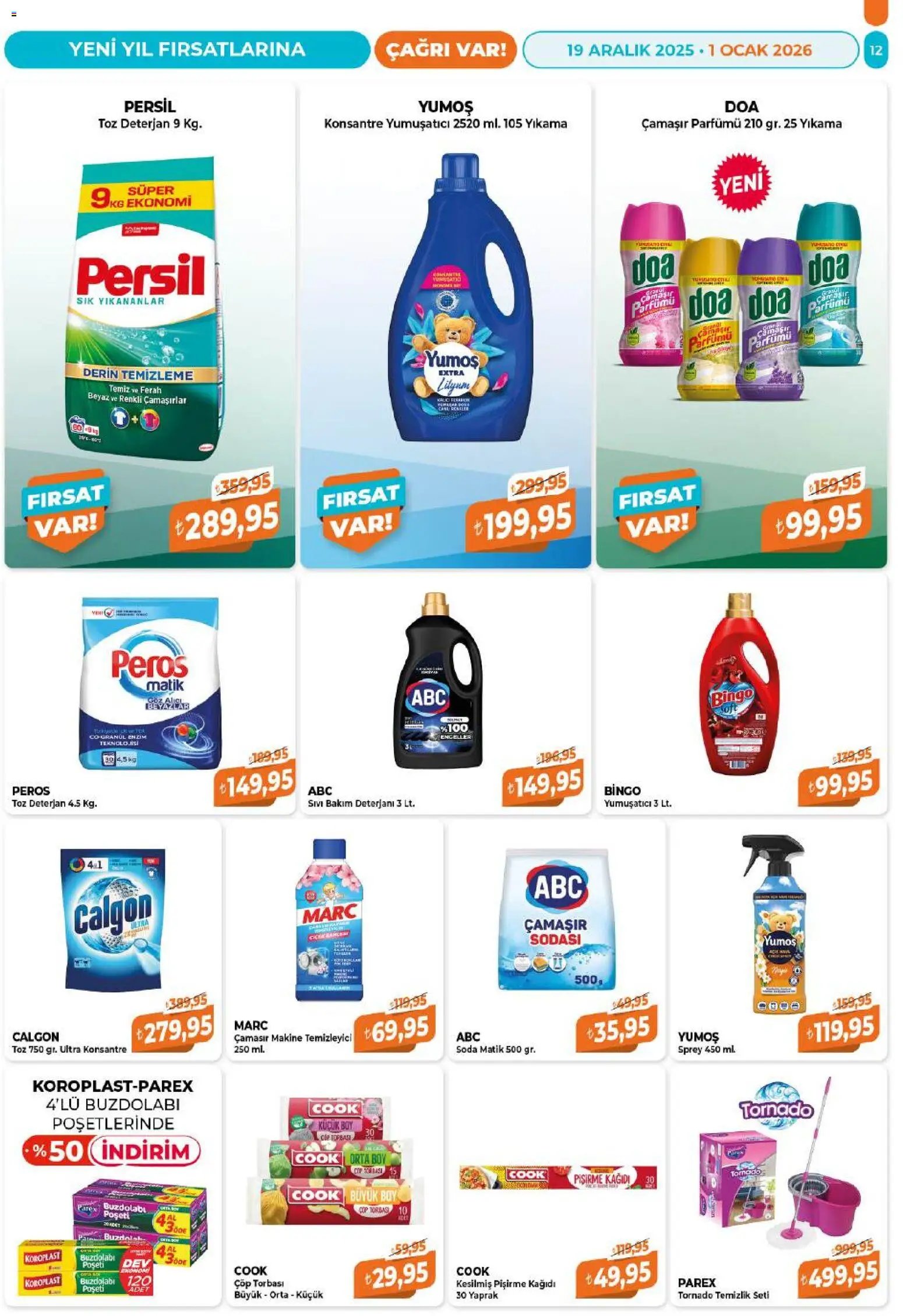 Çağrı Market tarihli katalog 19 1212 2025 Katalog