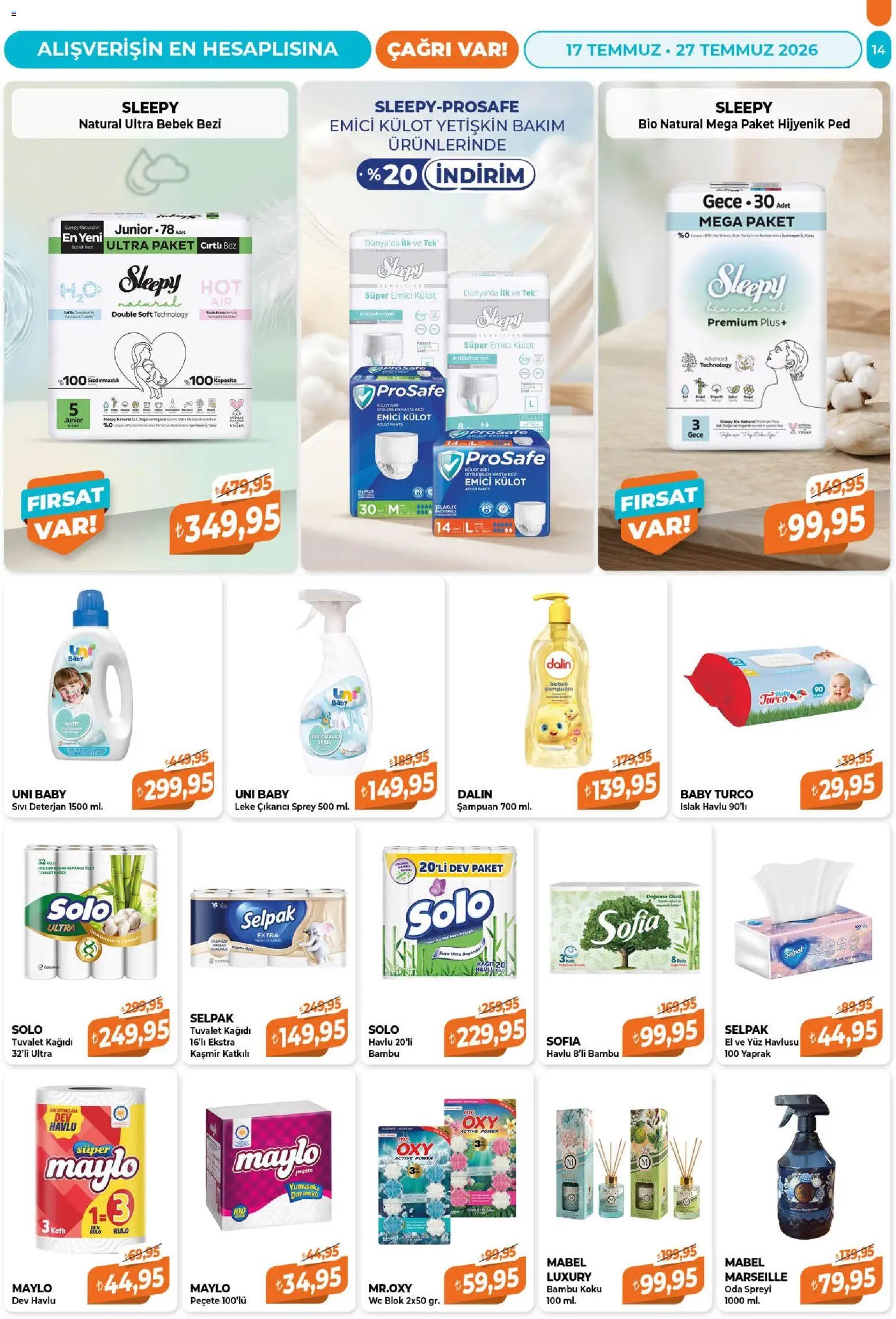 Çağrı Market tarihli katalog 17 0707 2026 Çağrı Market Katalog
