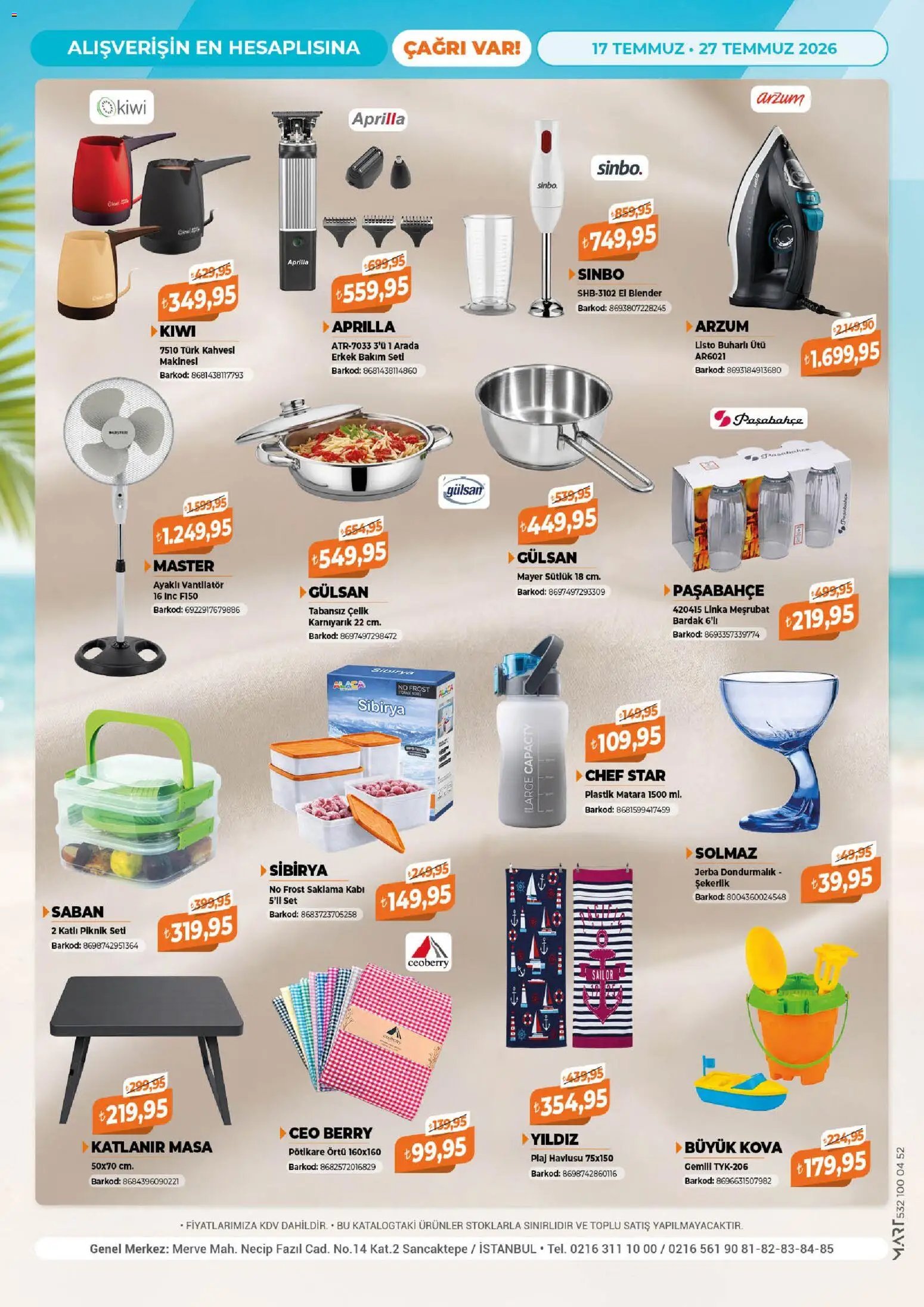 Çağrı Market tarihli katalog 17 0707 2026 Çağrı Market Katalog