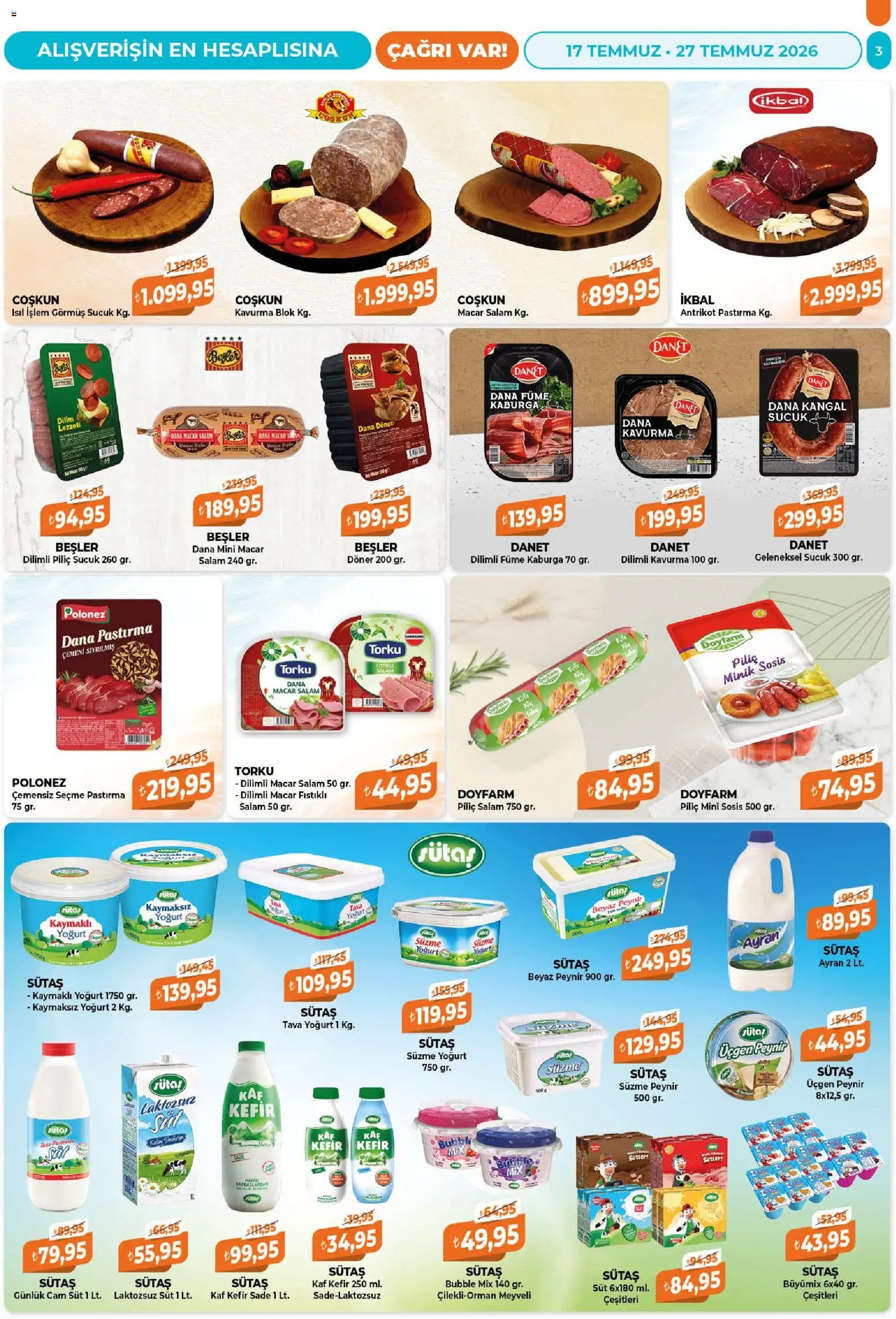 Çağrı Market tarihli katalog 17 0707 2026 Çağrı Market Katalog