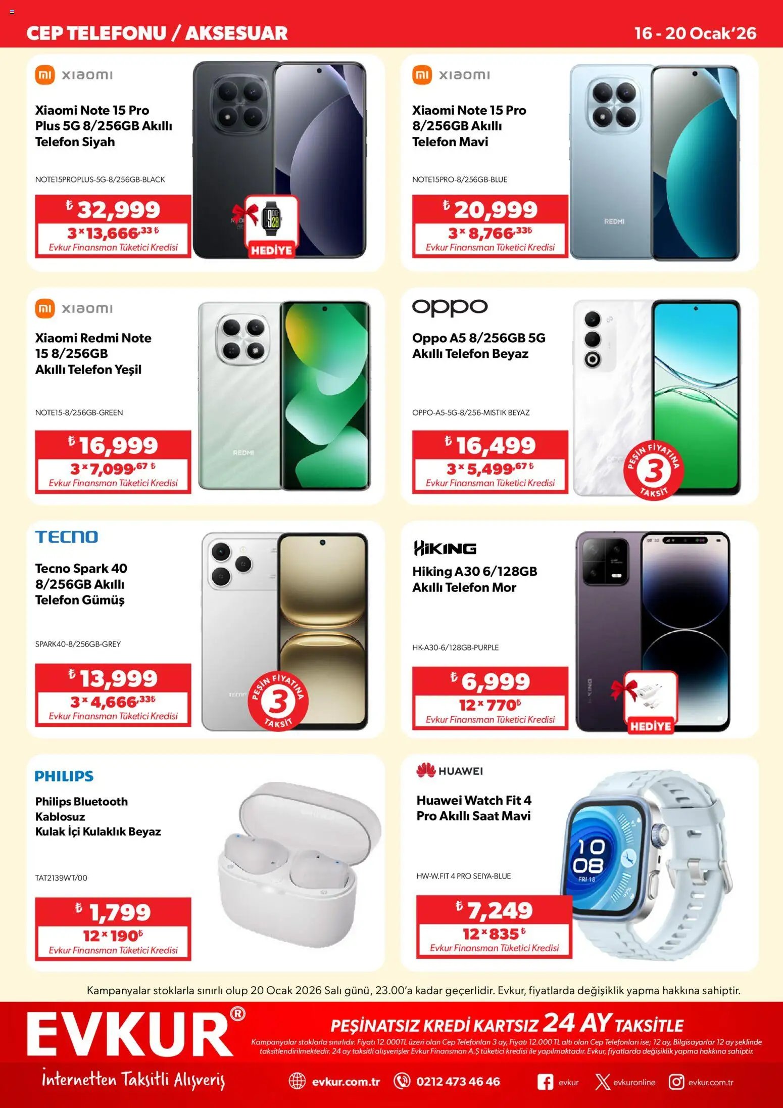 Evkur tarihli katalog 16 0101 2026 Katalog