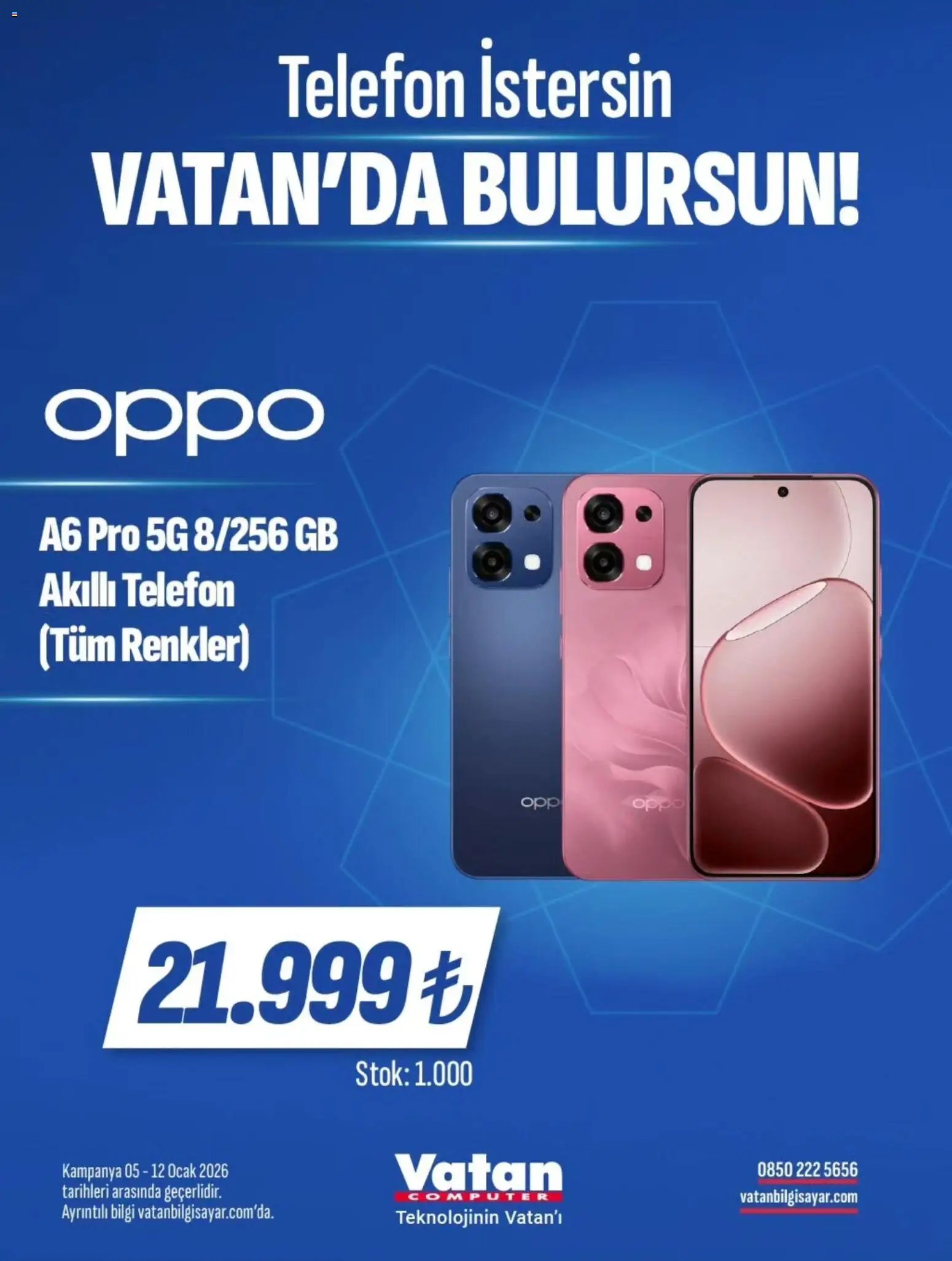 Vatan Bilgisayar tarihli katalog 05 0101 2026 İndirim