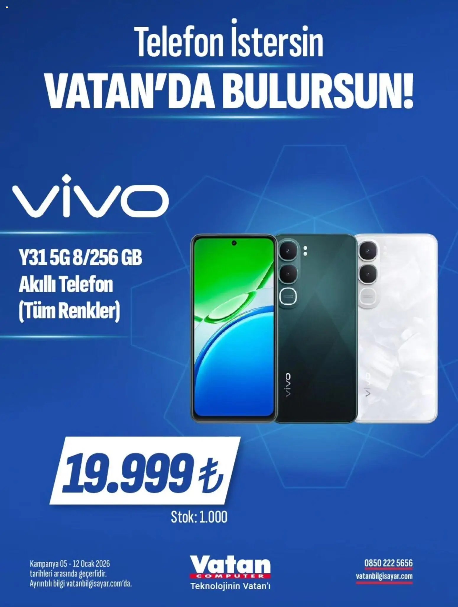 Vatan Bilgisayar tarihli katalog 05 0101 2026 İndirim