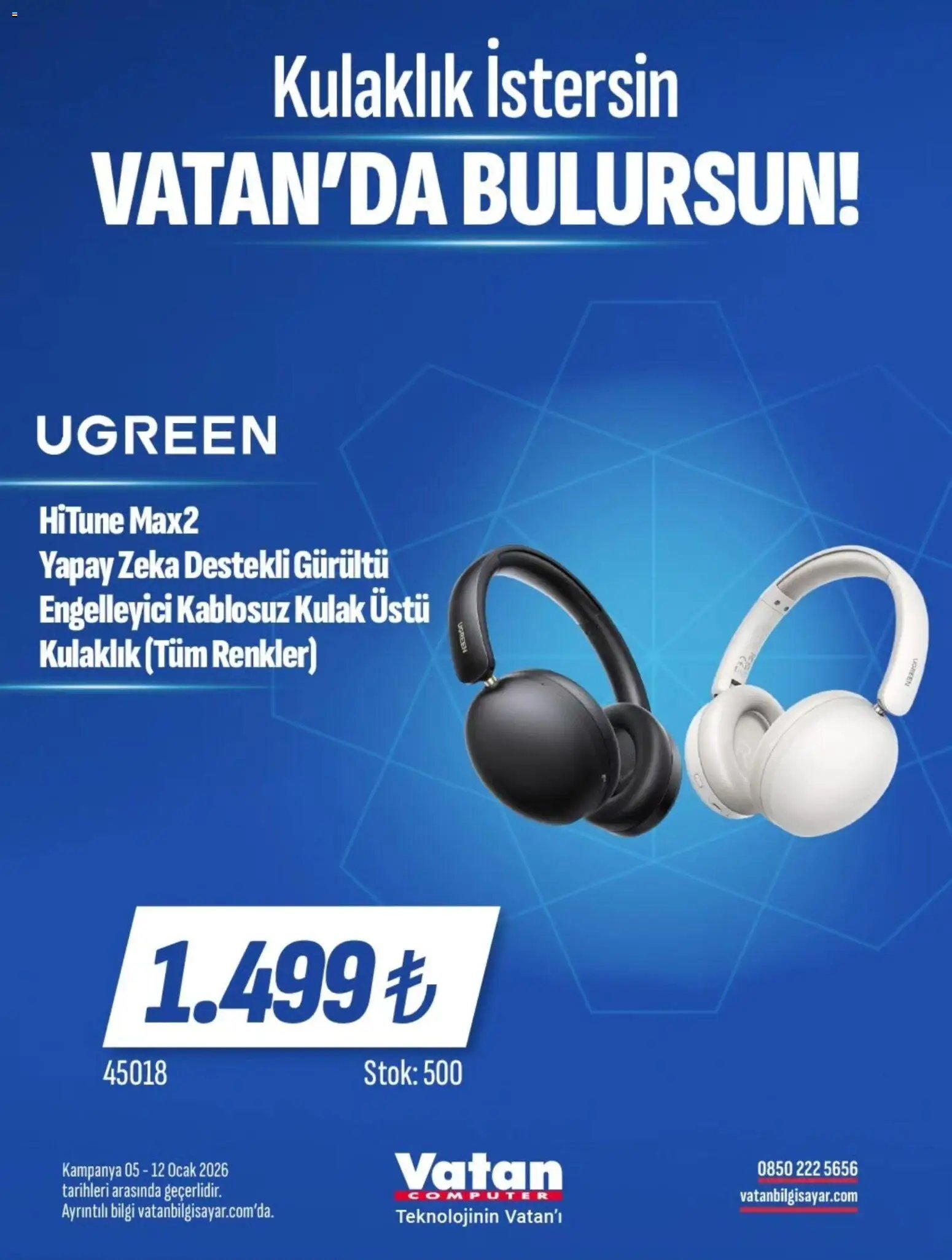 Vatan Bilgisayar tarihli katalog 05 0101 2026 İndirim
