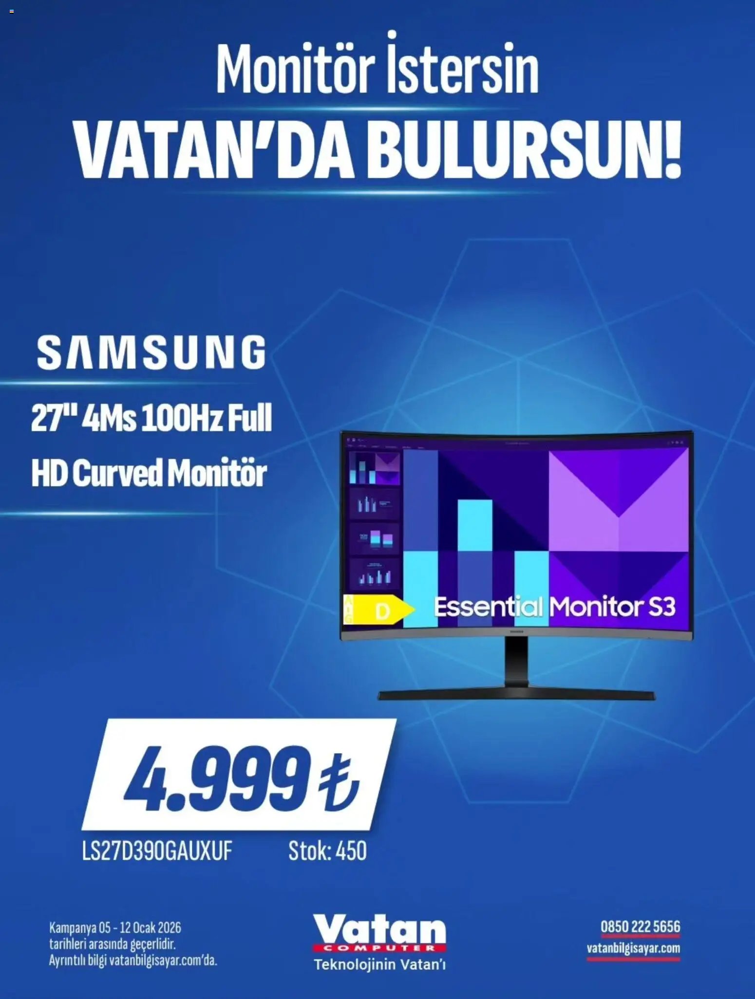 Vatan Bilgisayar tarihli katalog 05 0101 2026 İndirim