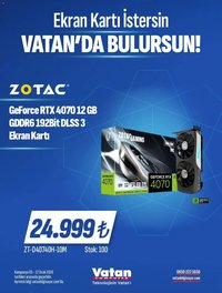 Vatan Bilgisayar tarihli katalog 05 0101 2026 İndirim