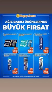 Happy Center tarihli katalog 04 1212 2025 İndirim