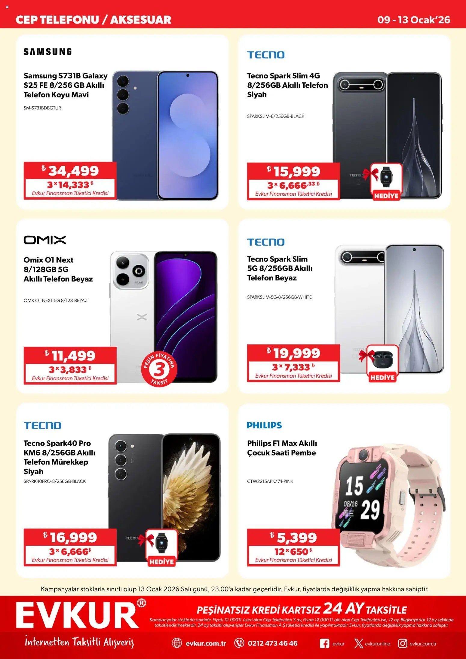 Evkur tarihli katalog 09 0101 2026 Katalog