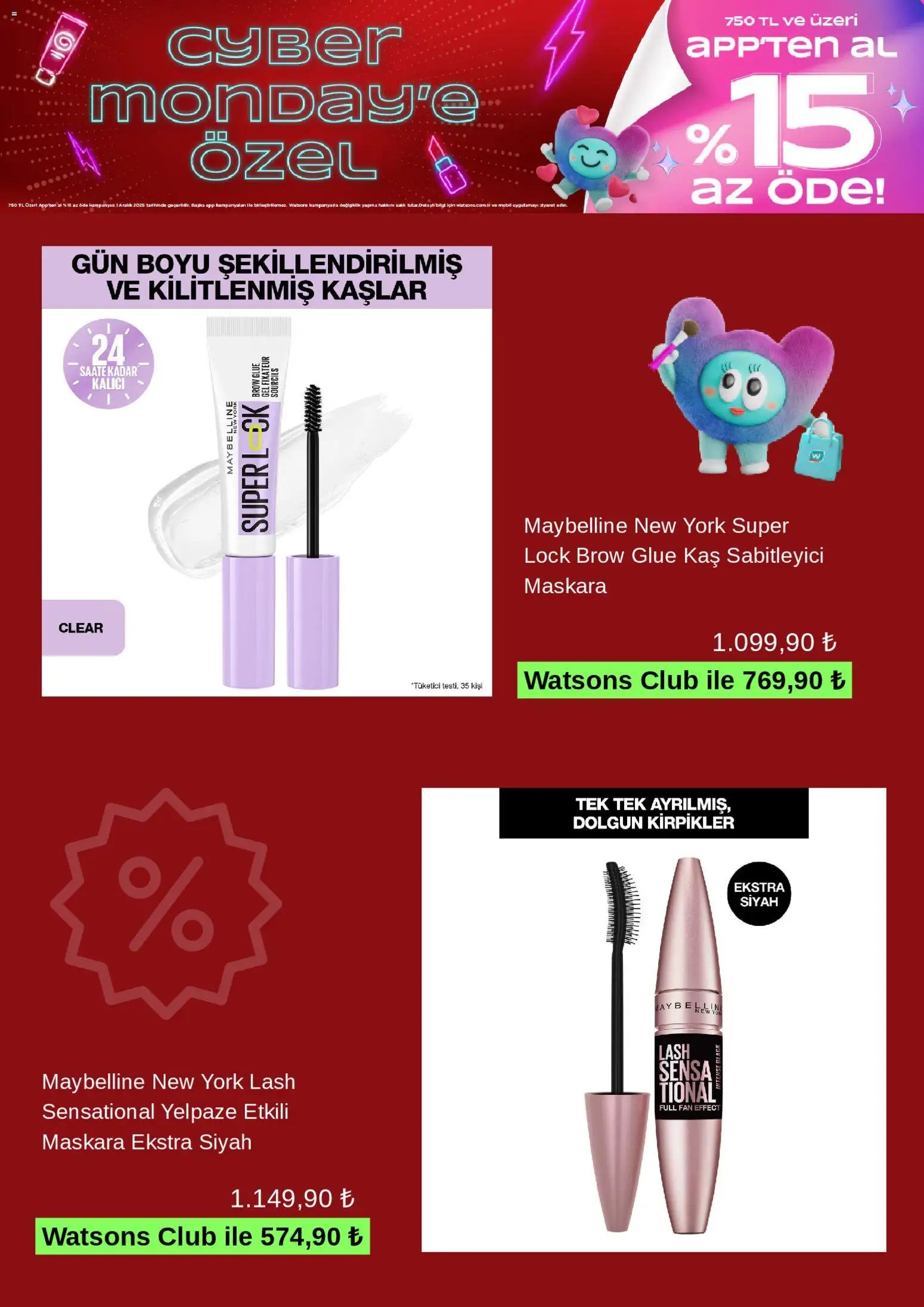 Watsons tarihli katalog 01 1212 2025 Cyber Monday