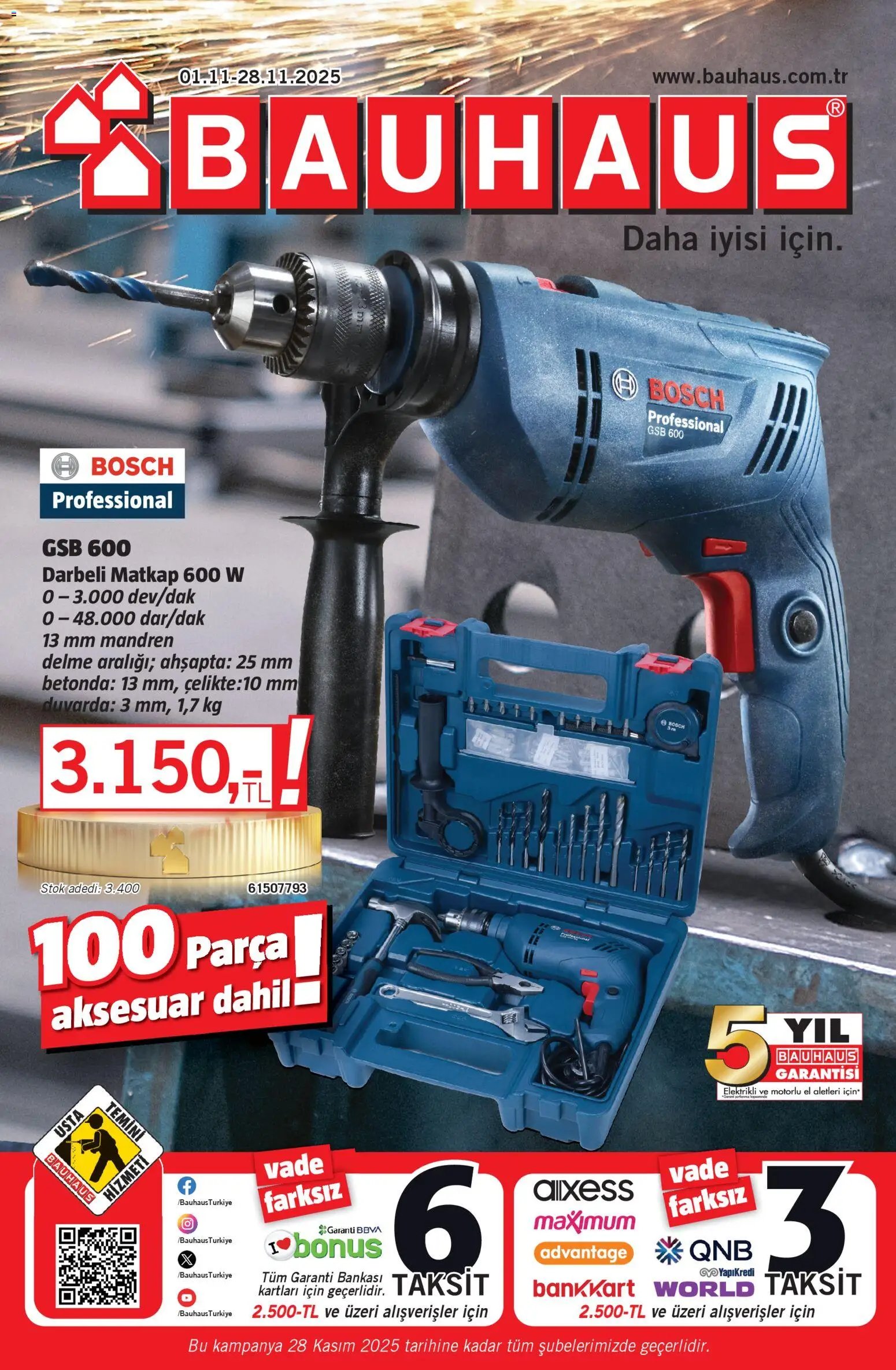 Bauhaus tarihli katalog 01 1111 2025 Katalog