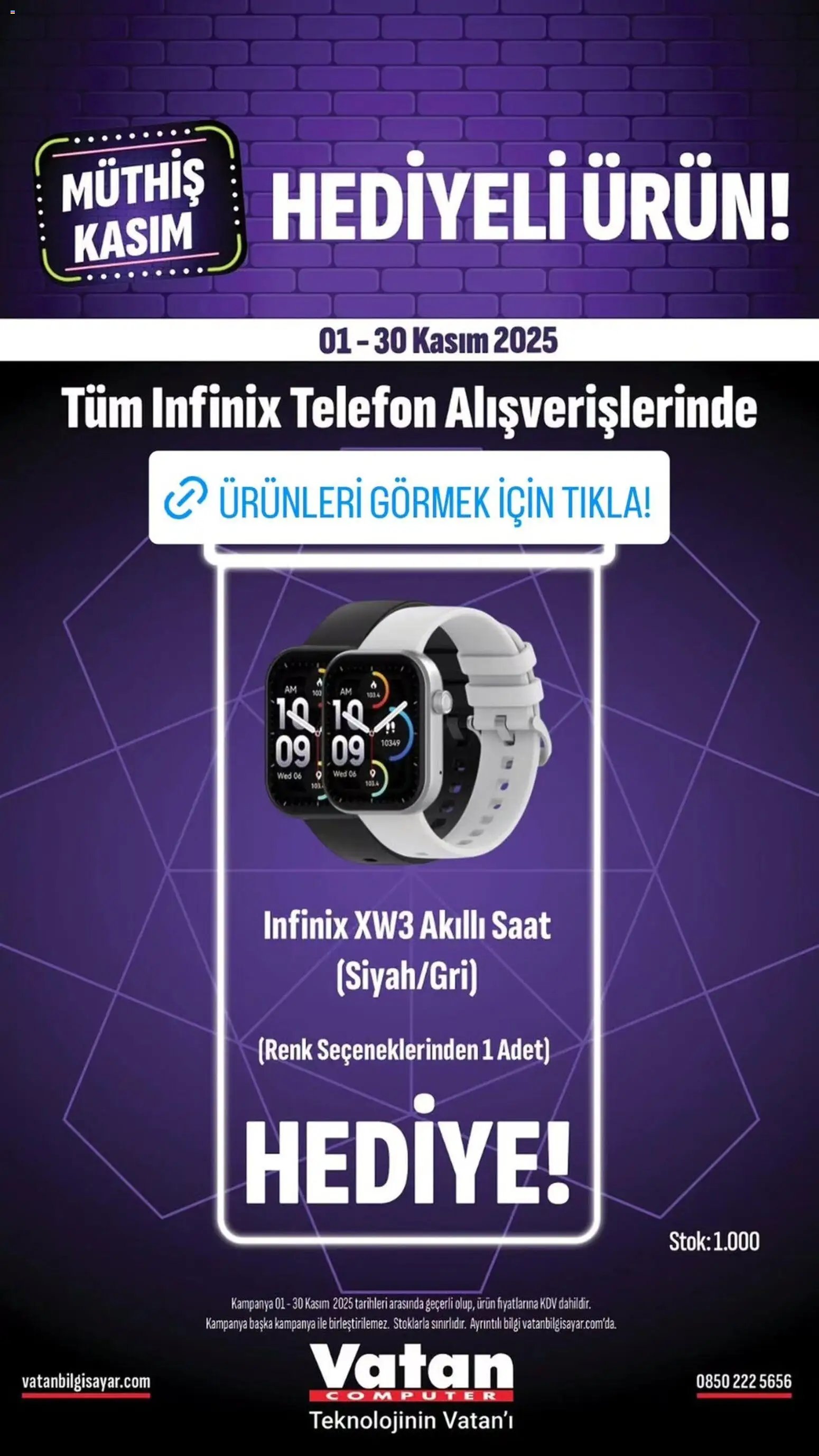 Vatan Bilgisayar tarihli katalog 01 1111 2025 Black Friday