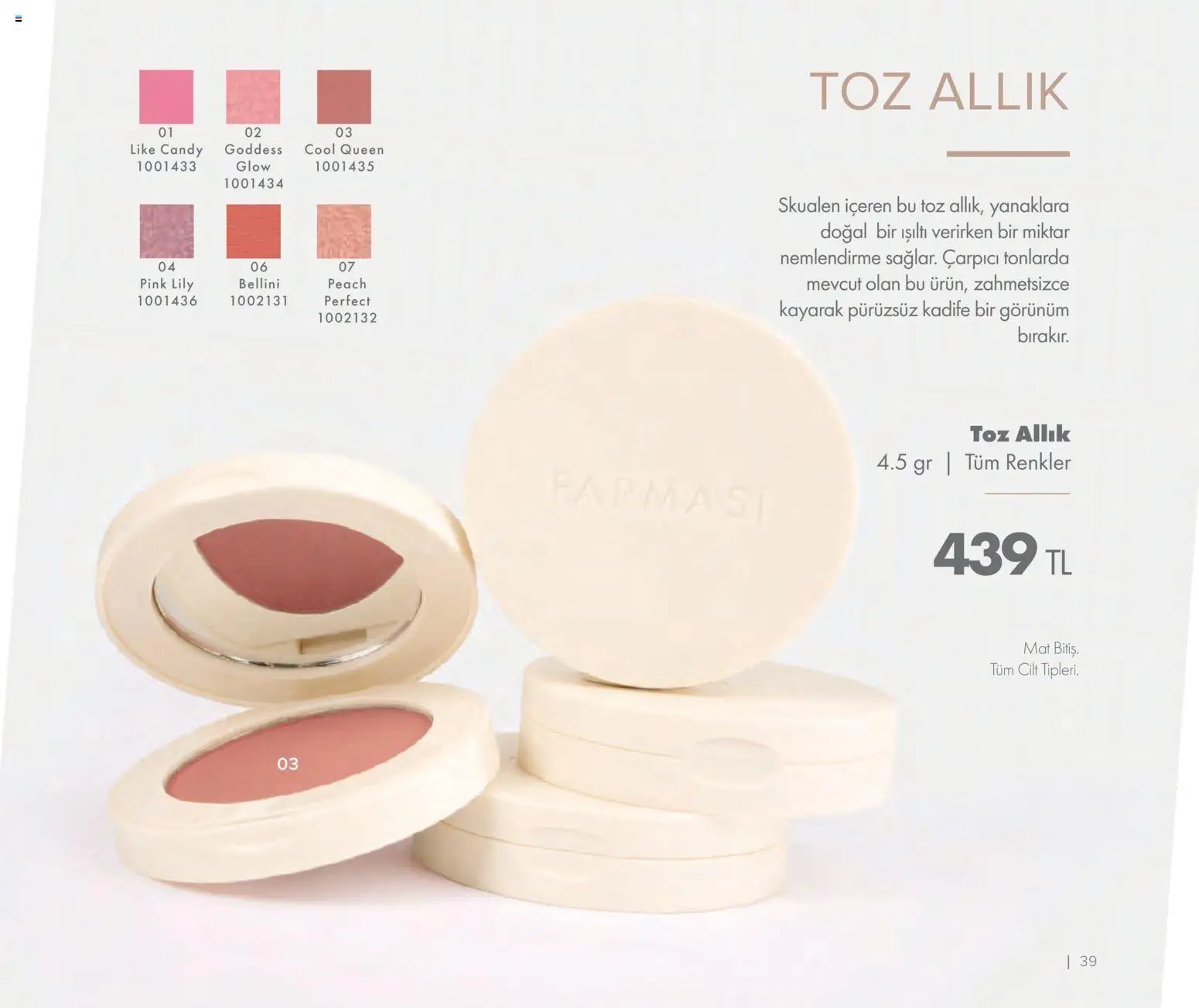 Farmasi tarihli katalog 01 1111 2025 Katalog