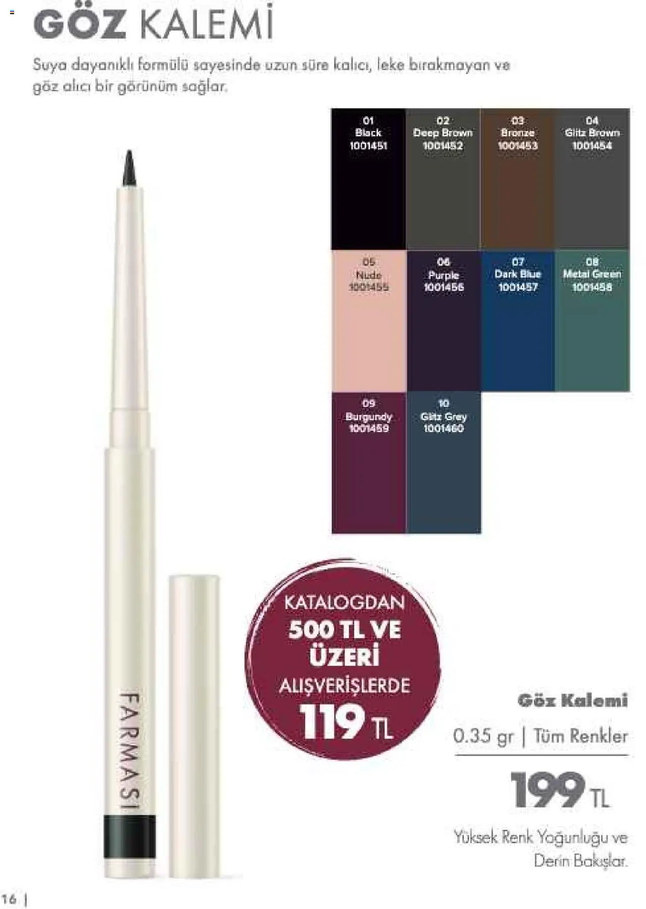 Farmasi tarihli katalog 01 0808 2025 Katalog