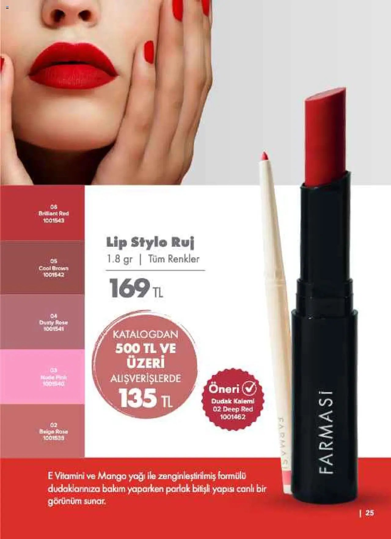 Farmasi tarihli katalog 01 0808 2025 Katalog