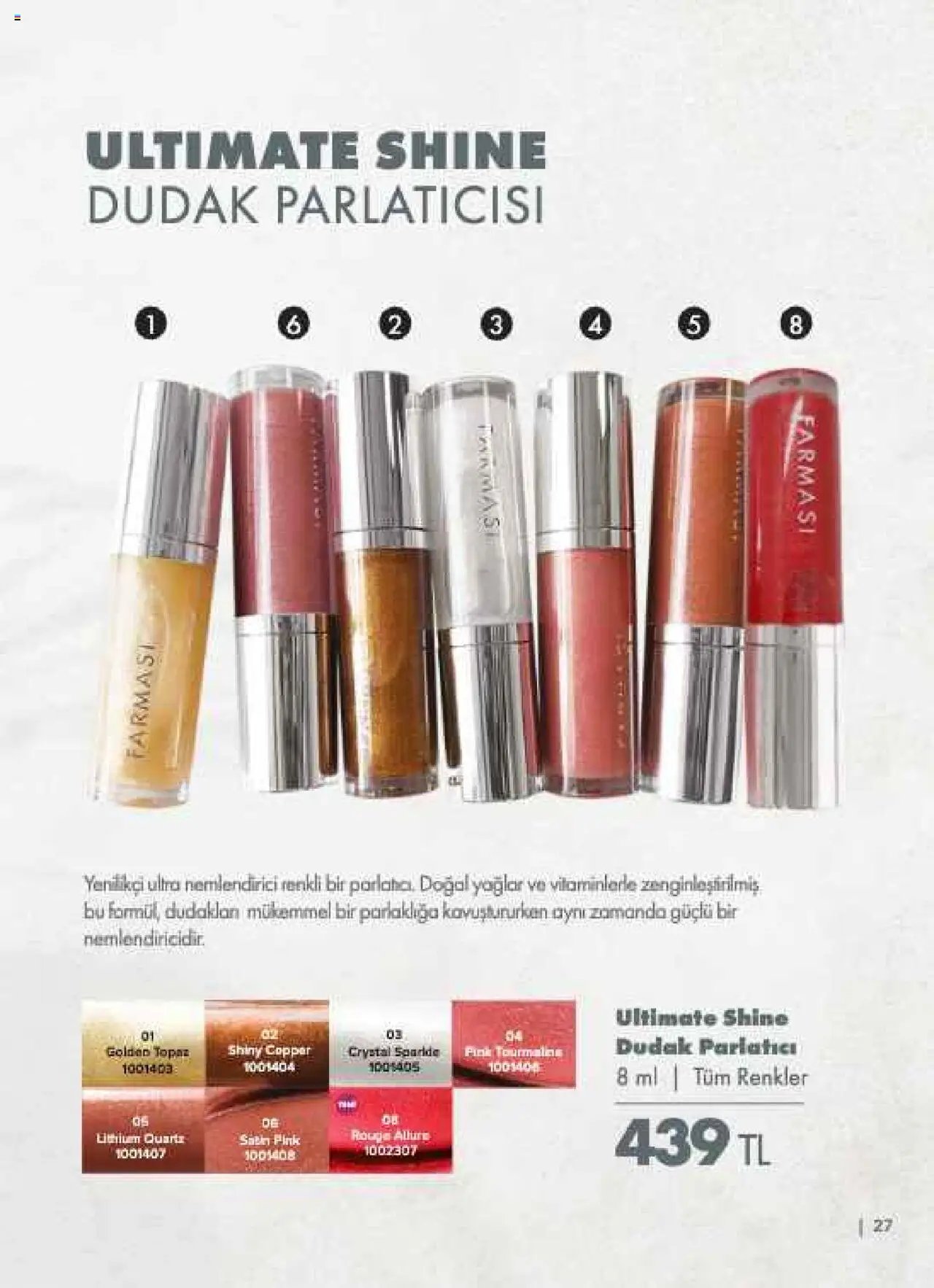 Farmasi tarihli katalog 01 0808 2025 Katalog