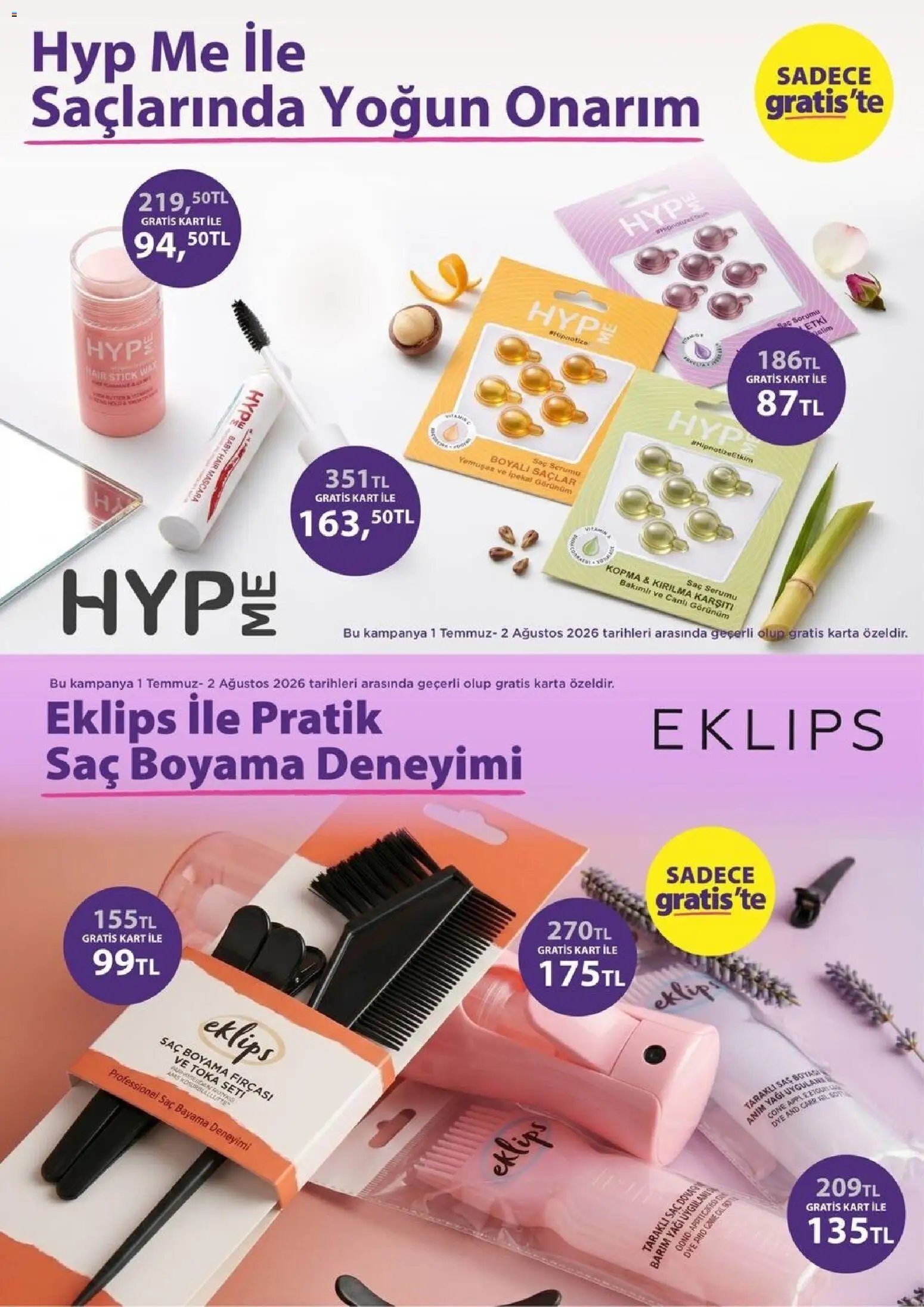 Gratis tarihli katalog 01 0707 2026 Gratis Katalog