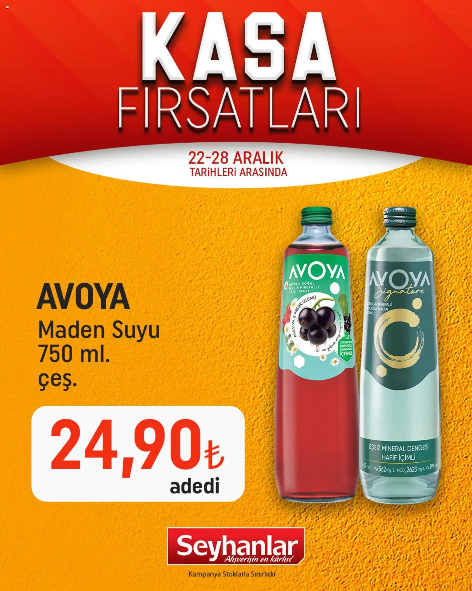 Seyhanlar Market tarihli katalog 22 1212 2025 Kasa Fırsatları