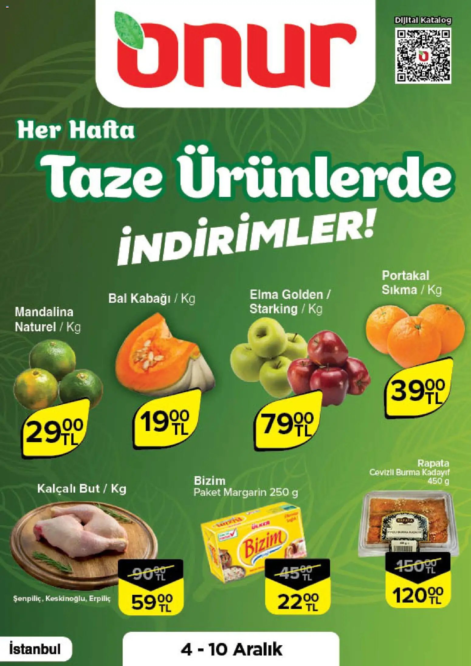 Onur Market tarihli katalog 04 1212 2025 Taze Ürünlerde İndirimler